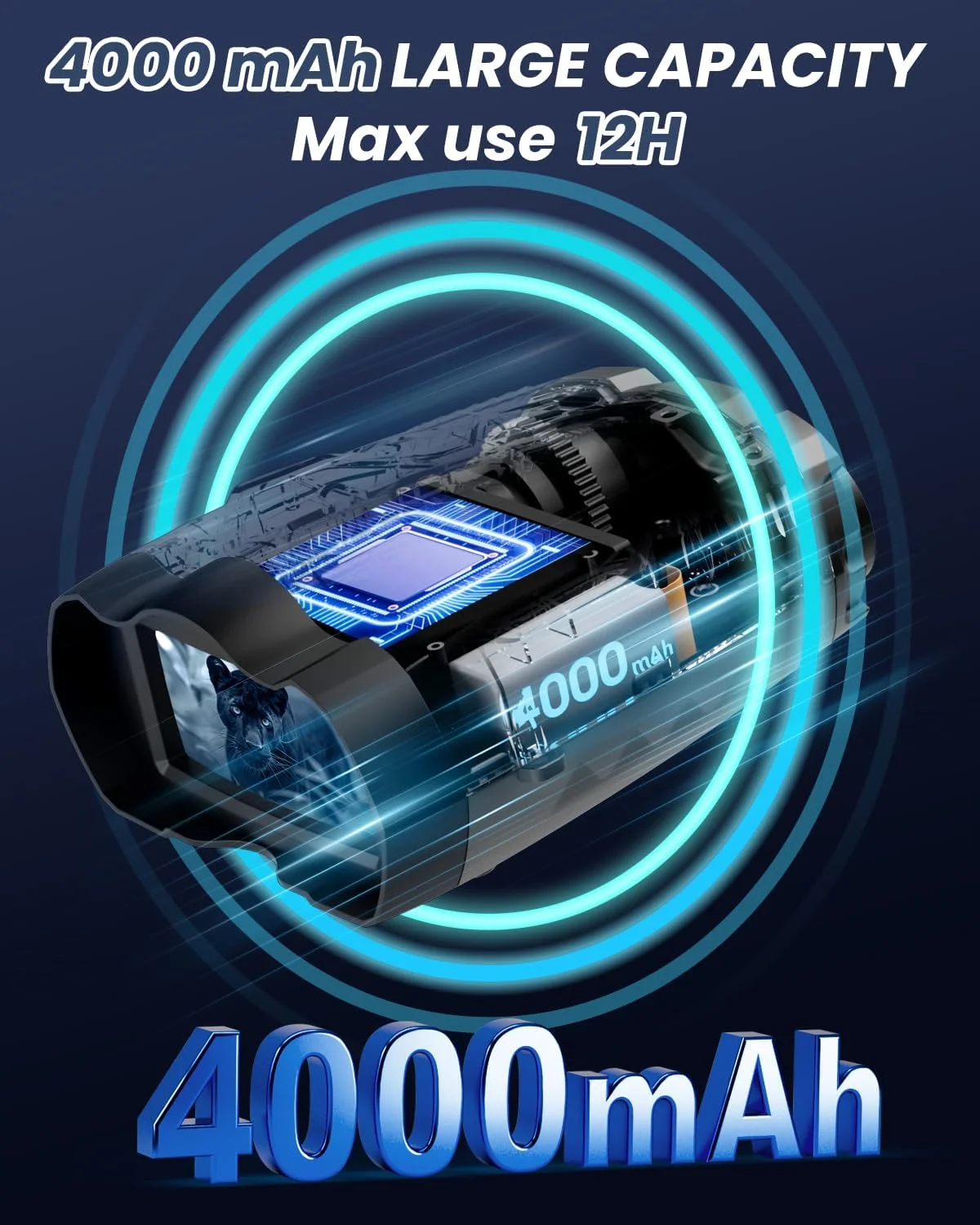 دوربین دید در شب 4K، دوربین دوچشمی با دوربین، باتری 4000 میلی آمپر ساعتی، دید در شب 9 حالته، زوم دیجیتال 10X، صفحه نمایش HD 3 اینچی و کارت TF 32 گیگابایتی، خاکستری روشن دوربین دید در شب 4K، دوربین دوچشمی با دوربین، باتری 4000 میلی آمپر ساعتی، دید در شب 9 حالته، زوم دیجیتال 10X، صفحه نمایش HD 3 اینچی و کارت TF 32 گیگابایتی، خاکستری روشن