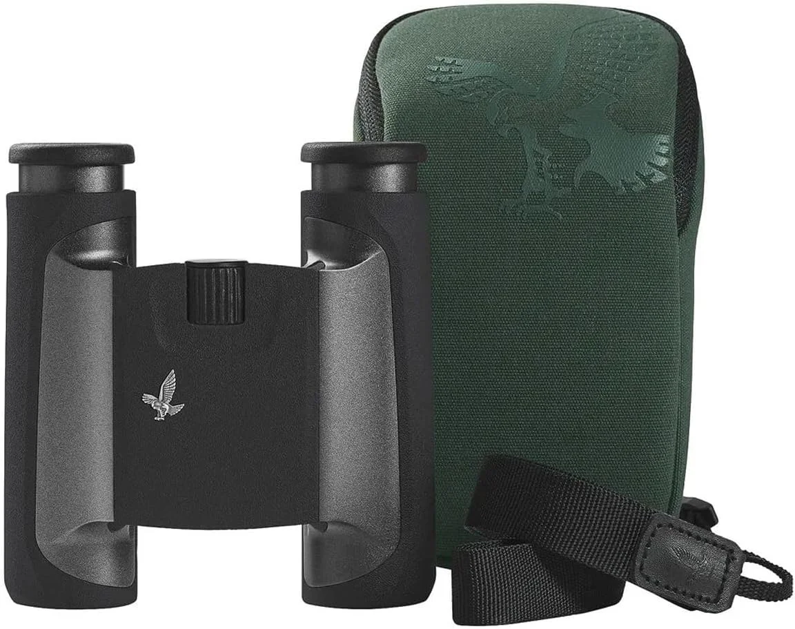 دوربین شکاری جیبی 10x25 CL سواروسکی اپتیک به همراه کیف صحرایی طبیعت وحشی (آنتراسیت)