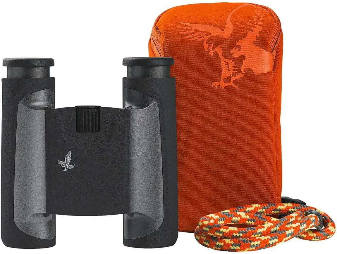 دوربین دوچشمی جیبی 8x25 CL سواروسکی، رنگ ذغالی با کیف صحرایی کوهستانی (46153)