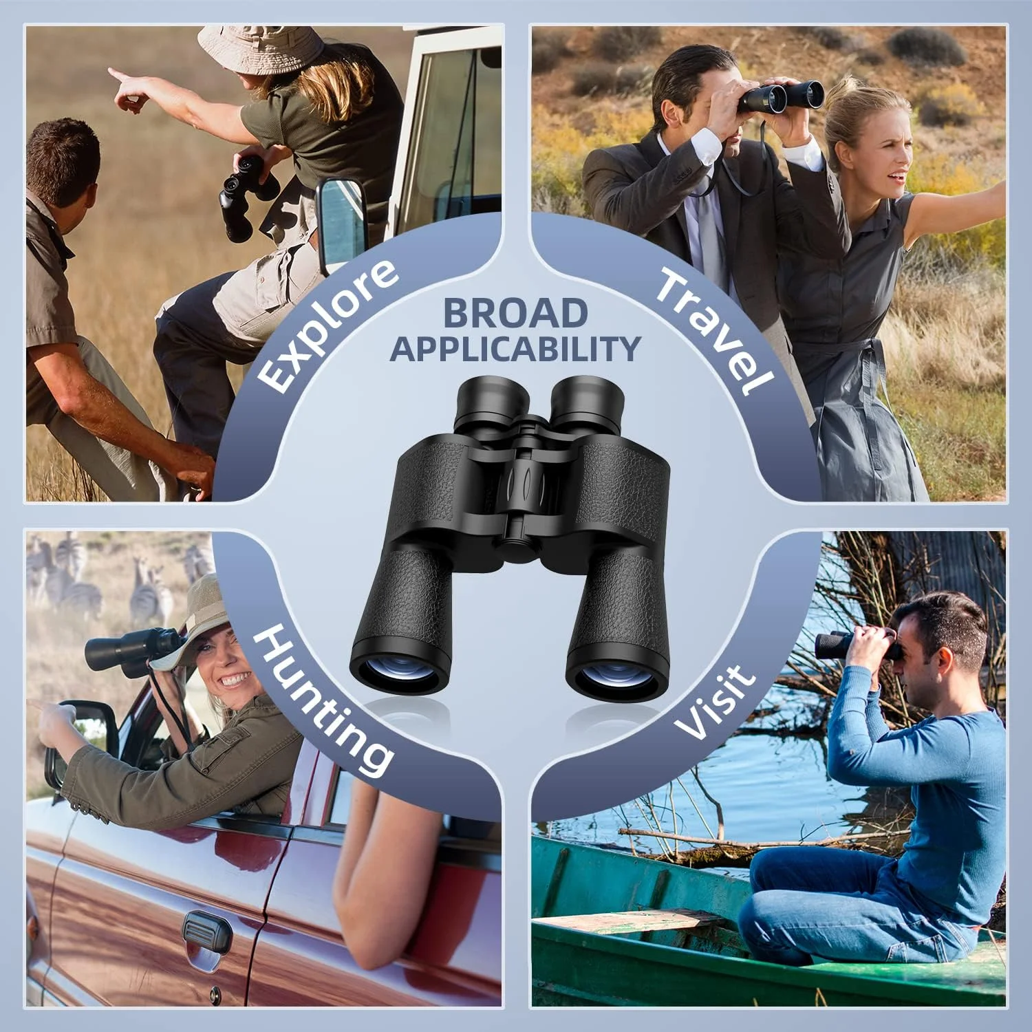 دوربین دوچشمی 20x50 ضد آب برای بزرگسالان - دوربین دوچشمی حرفه ای با منشور BAK4 بادوام و شفاف و لنز FMC، مناسب برای ورزش های فضای باز، کنسرت و تماشای پرندگان. دوربین دوچشمی 20x50 ضد آب برای بزرگسالان - دوربین دوچشمی حرفه ای با منشور BAK4 بادوام و شفاف و لنز FMC، مناسب برای ورزش های فضای باز، کنسرت و تماشای پرندگان.