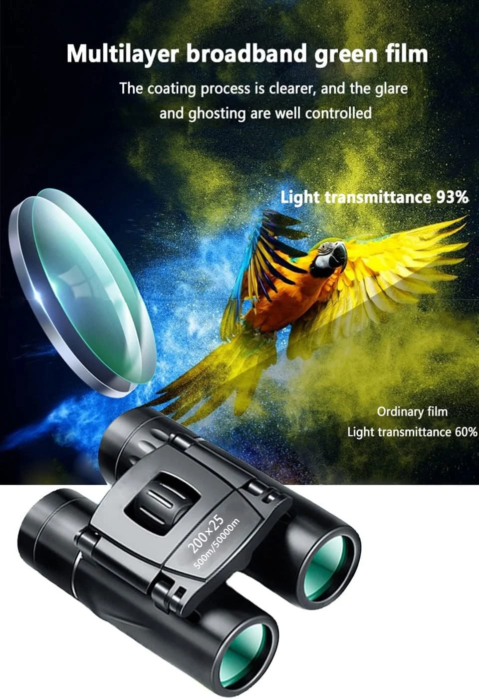 دوربین دوچشمی 12x30 با وضوح بالا برای بزرگسالان و کودکان، دوربین دوچشمی فشرده اپتیکی، تماشای پرندگان، کمپینگ، مسافرت، بازی های تجسسی و کاوش (مشکی) دوربین دوچشمی 12x30 با وضوح بالا برای بزرگسالان و کودکان، دوربین دوچشمی فشرده اپتیکی، تماشای پرندگان، کمپینگ، مسافرت، بازی های تجسسی و کاوش (مشکی)