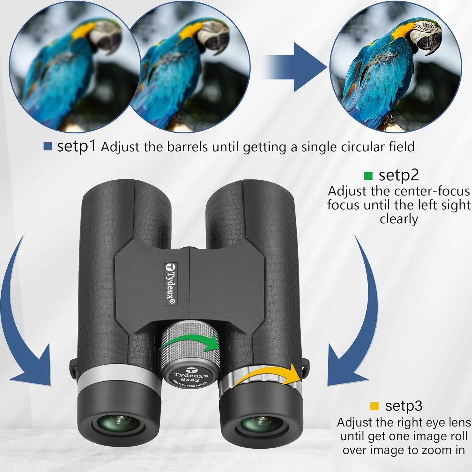 دوربین دوچشمی فشرده 8x42 Astromania - منشور BK7 - هدیه برای بزرگسالان و کودکان، مناسب تماشای پرندگان، شکار، بازی های ورزشی، کنسرت ها و تئاتر