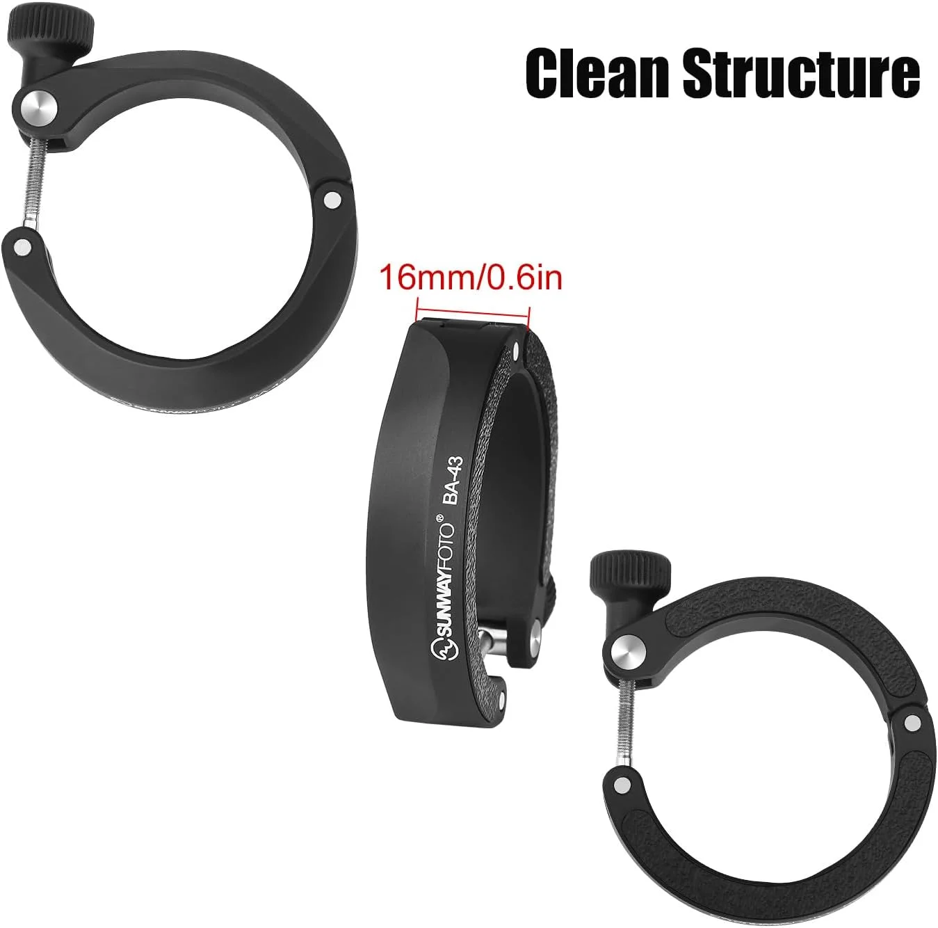 آداپتور تلفن همراه SUNWAYFOTO BA-43 برای عکاسی با دوربین دوچشمی، پایه نگهدارنده جهانی تلفن هوشمند برای دوربین دوچشمی، ثبت عکس و فیلم از طریق دوربین دوچشمی