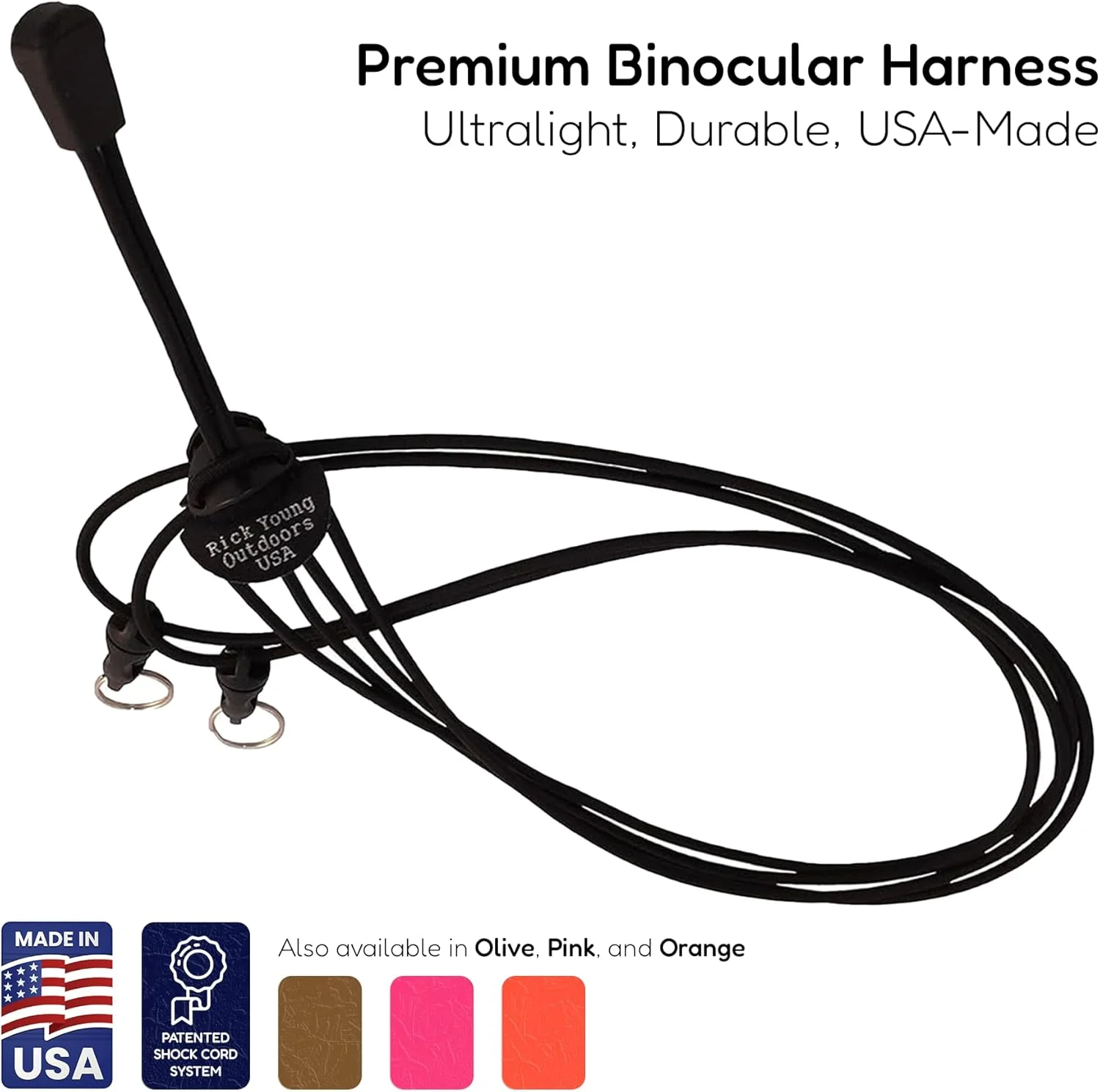 هارنس دوربین دوچشمی فوق سبک ریک یانگ اوتدورز - رنگ صورتی