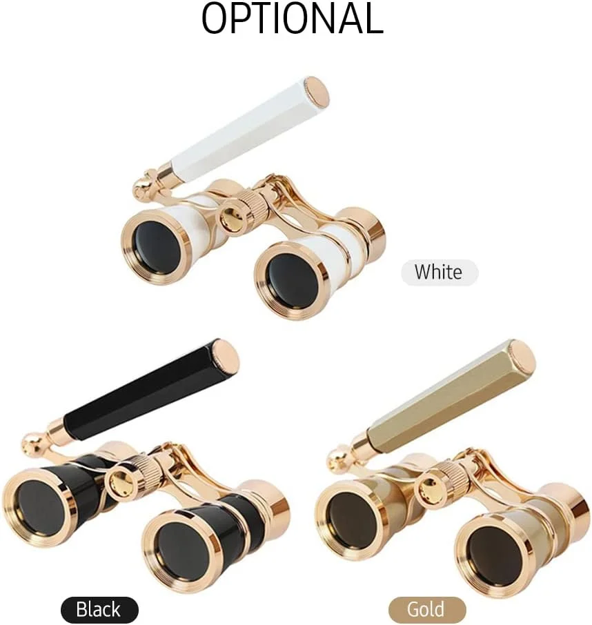 دوربین شکاری فلزی مینی 3x25 سبک وزن یکپارچهسازی با سیستمعامل با دسته تاشو داخلی برای بزرگسالان، کودکان و بانوان در اجراهای کنسرت موسیقی