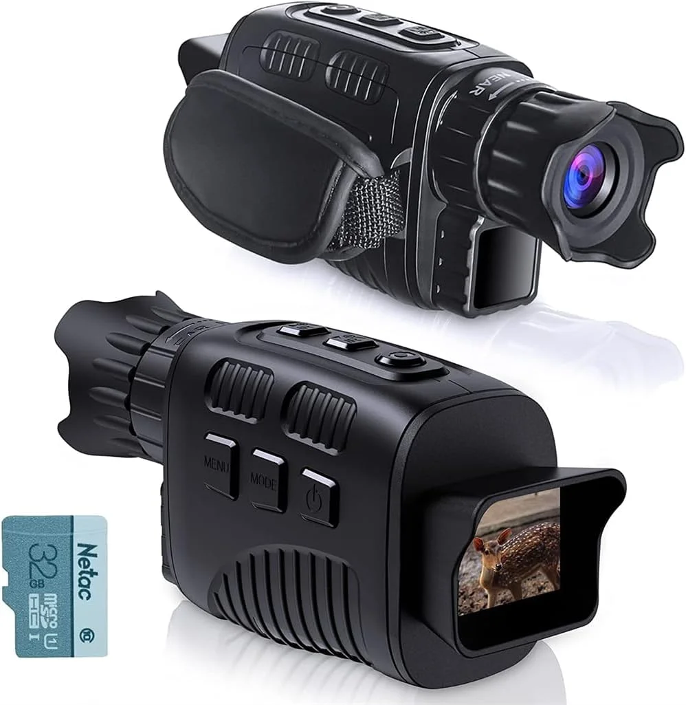 دوربین تک چشمی دیجیتال 1080P HD با زوم مادون قرمز، مناسب استفاده در روز و شب و فضای باز