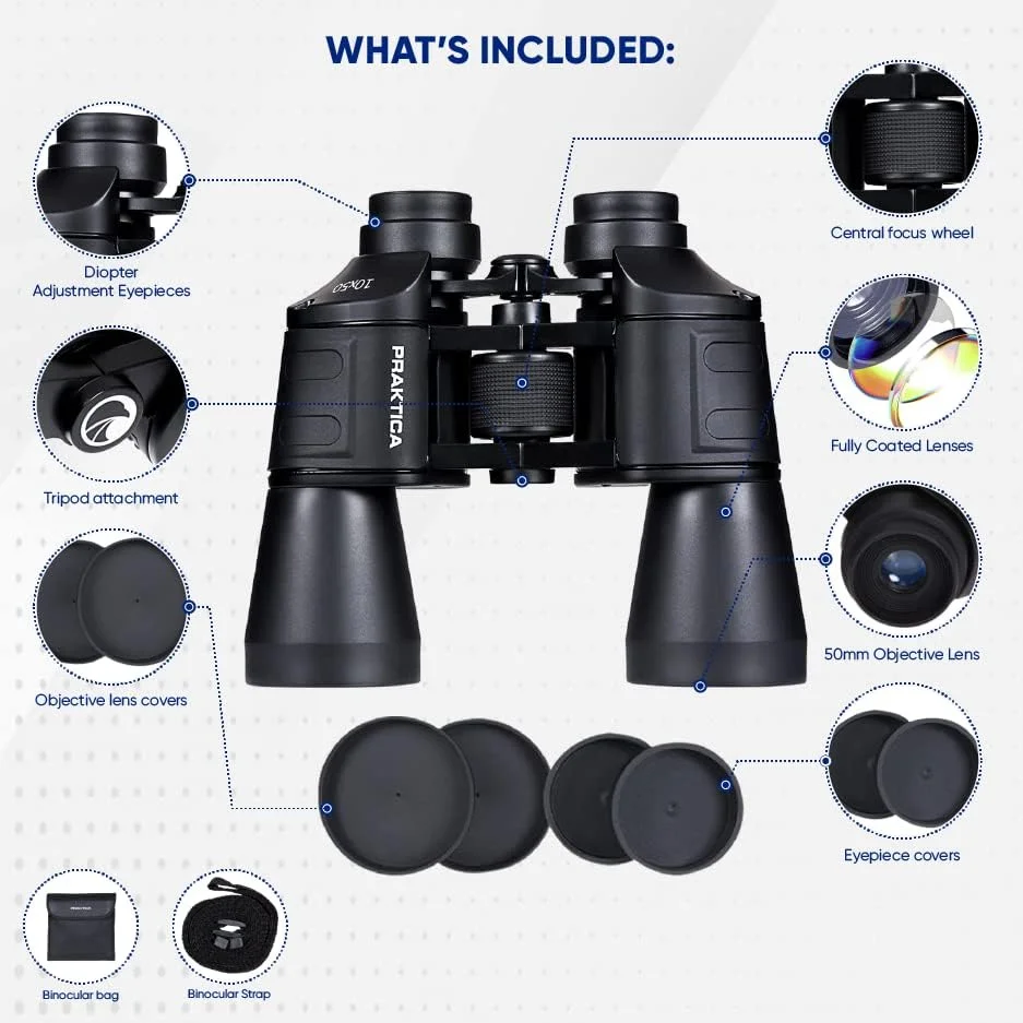 دوربین شکاری پراکتیکا فالکون 10x50 میلیمتری - مشکی دوربین شکاری پراکتیکا فالکون 10x50 میلیمتری - مشکی