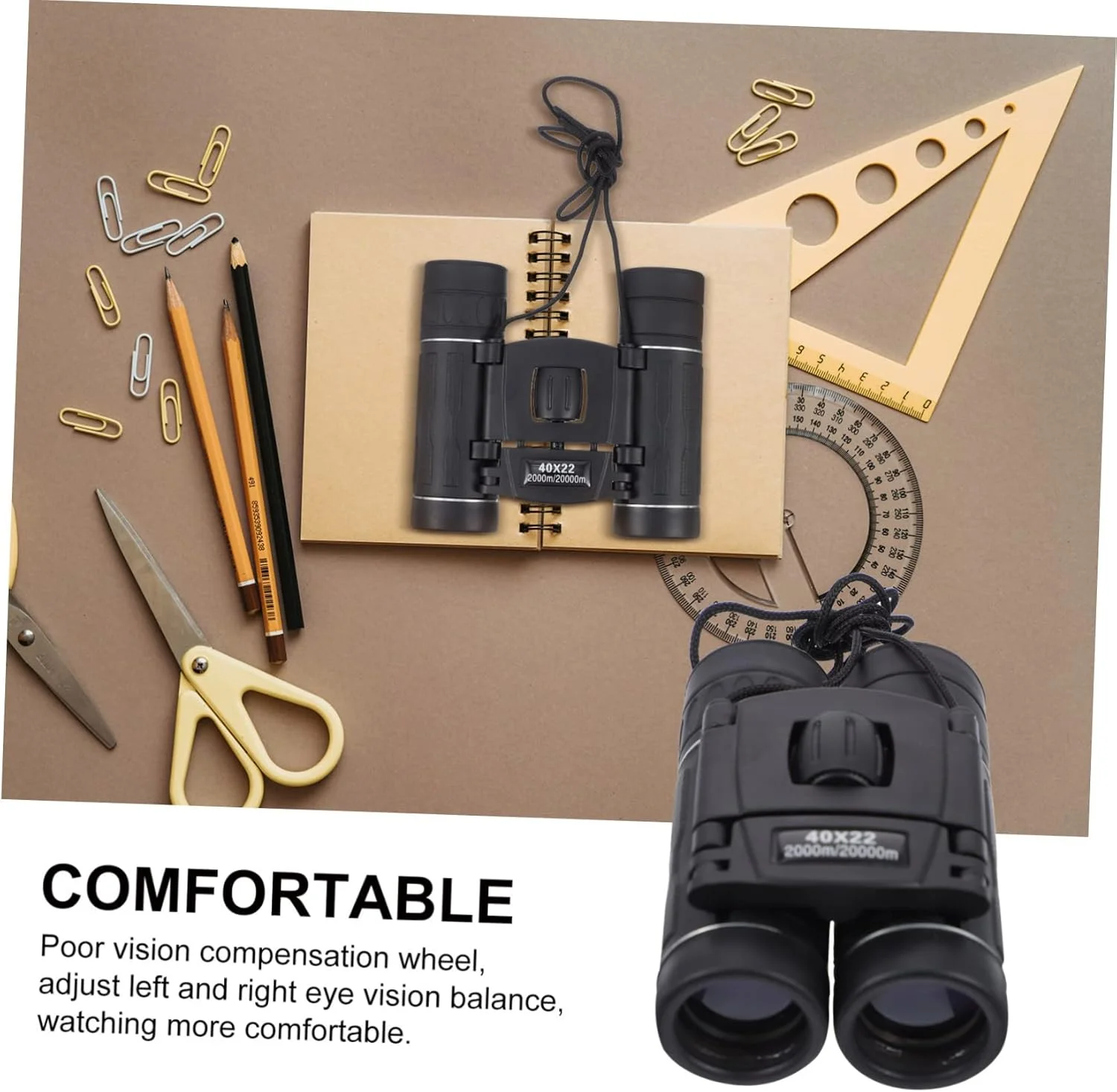 دوربین دوچشمی مینی STOBOK 40x22 با وضوح بالا برای پسران و دختران، تلسکوپ فضای باز با پوشش سبز، طراحی جمع و جور و سبک وزن برای تماشای پرندگان و مسافرت