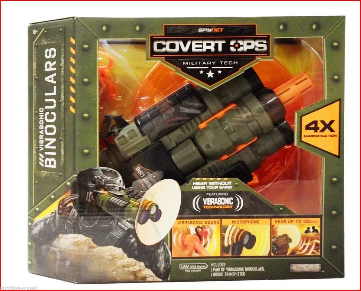 دوربین دوچشمی VIBRASONIC عملیات پنهانی SpyNet - شنیدن صدا از فاصله 30 متری با بزرگنمایی 4 برابر ,#G14E6GE4R-GE 4-TEW6W292866