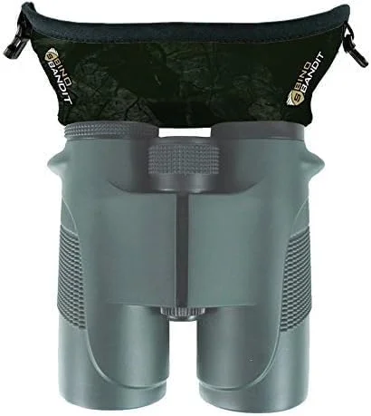 دستمال میکروفیبر حرفه ای تمیز کننده صفحه نمایش و لنز SPUDZ Pro (مشکی) و محافظ چشمی دوربین شکاری Slicker Bino Bandit، مناسب برای همه دوربین های شکاری (استتار سایه)