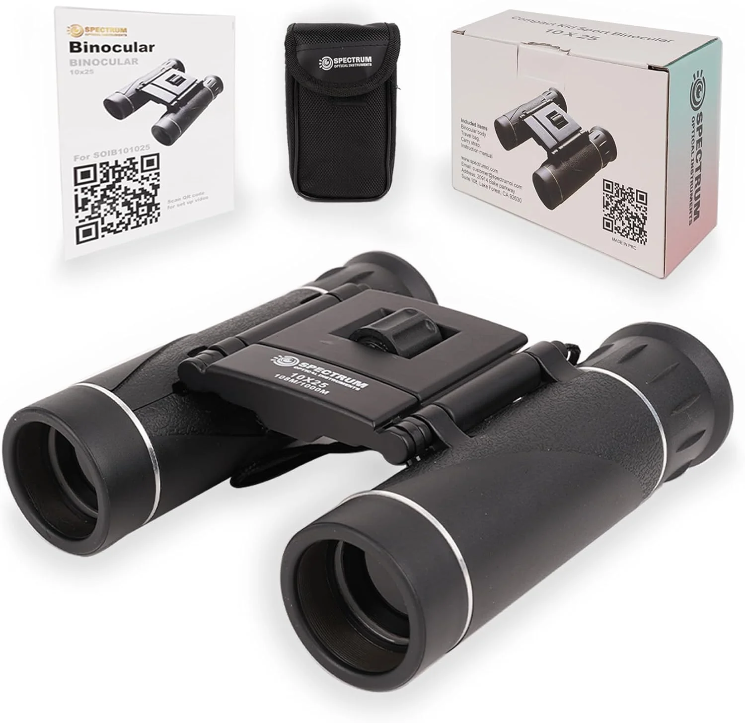 دوربین دوچشمی SpectrumOI برای کودکان، 10X25، دوربین دوچشمی برای کودکان 8-12 سال، دوربین دوچشمی اسباب بازی برای کودکان 5-7 سال