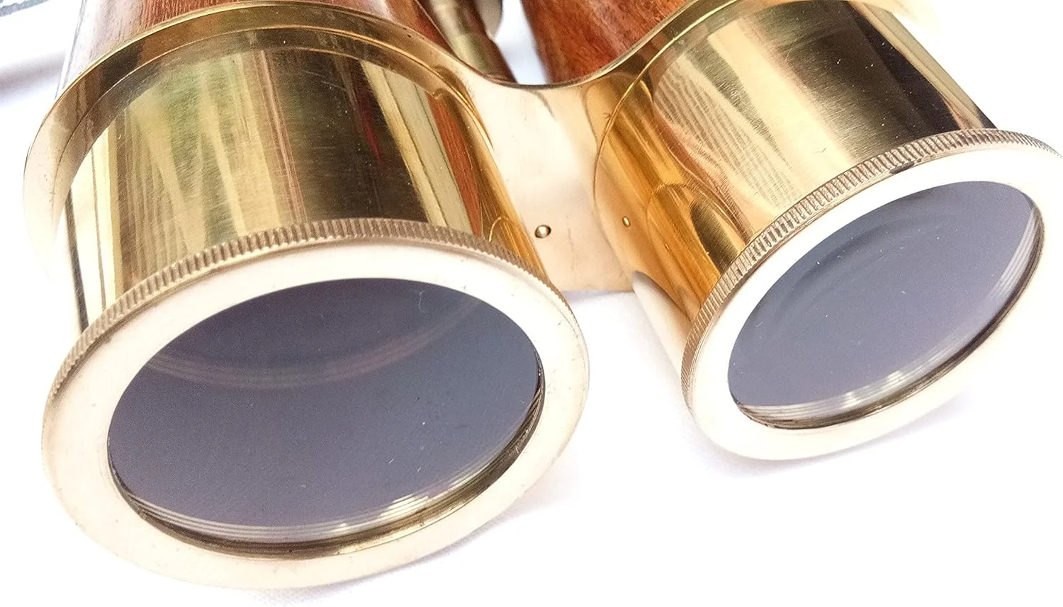 دوربین شکاری برنجی جامد و براق عتیقه برای بزرگسالان و کودکان با بند گردنی چرمی، دوربین شکاری دریایی جمع و جور 6 اینچی برای تماشای پرندگان، شکار و بازی های ورزشی (ماکت)