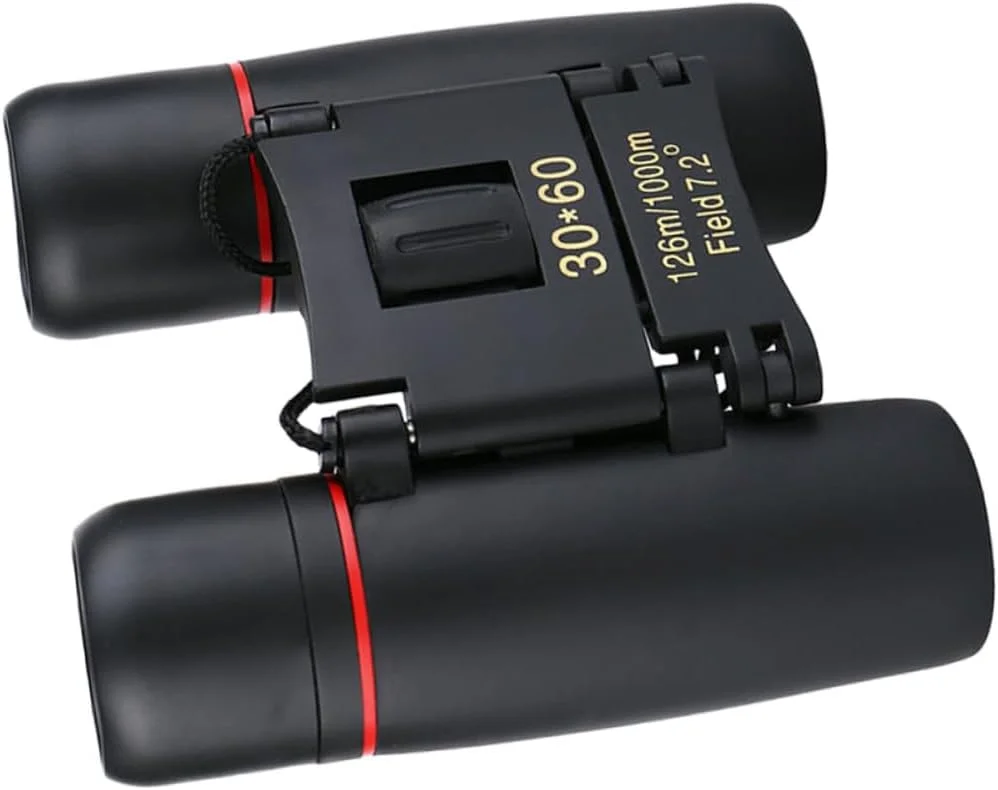 دوربین شکاری مینی قابل حمل تلسکوپی دید در شب برای استفاده در فضای باز، آزمایش علمی پسرانه با لنزهای نوری، میدان دید گسترده، تاشو و طراحی مشکی آبی