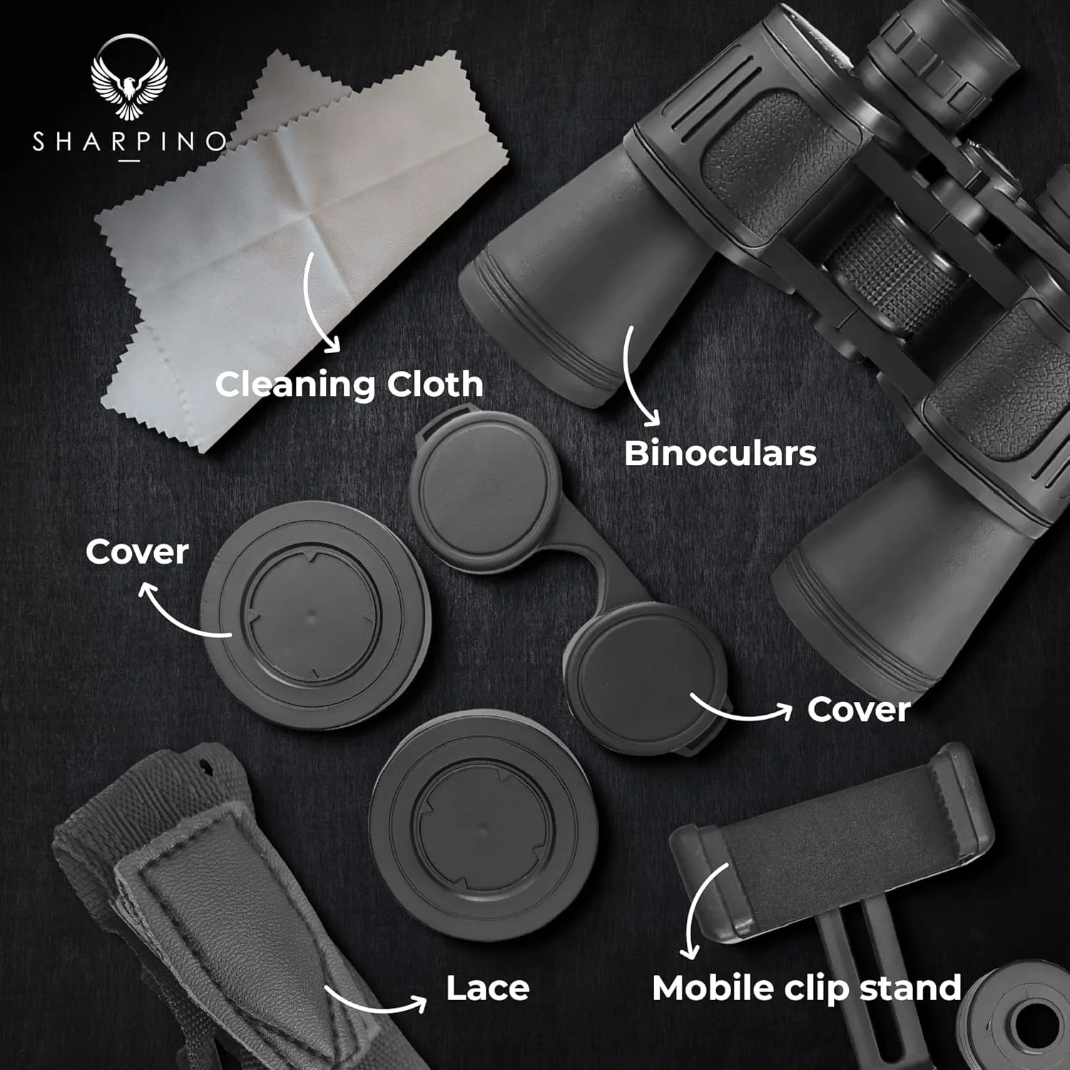 دوربین دوچشمی 10x50 با قدرت بالا برای بزرگسالان - دوربین دوچشمی زاویه باز با لنز ضد انعکاس و ضد مه - ضد آب، مناسب فضای باز، شکار، تماشای پرندگان، کنسرت، رویدادهای ورزشی