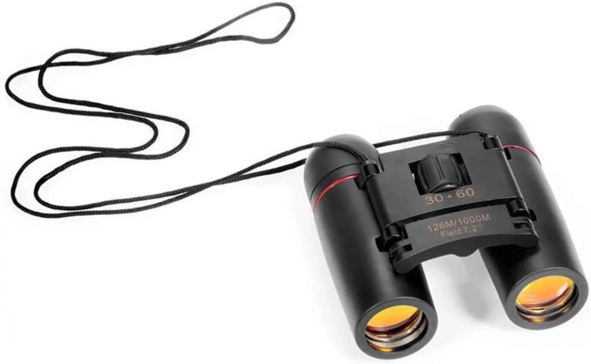 دوربین شکاری مینی قابل حمل تلسکوپی دید در شب برای استفاده در فضای باز، آزمایش علمی پسرانه با لنزهای نوری، میدان دید گسترده، تاشو و طراحی مشکی آبی