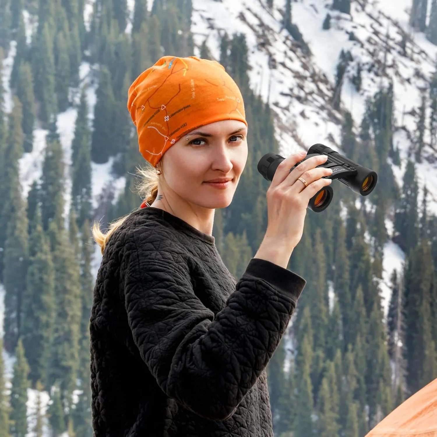 دوربین شکاری جمع و جور و سبک وزن برای تئاتر و استفاده در فضای باز، طراحی تاشو چند منظوره با فوکوس آسان برای تماشای پرندگان، پیاده روی، کنسرت ها و ماجراجویی های مسافرتی