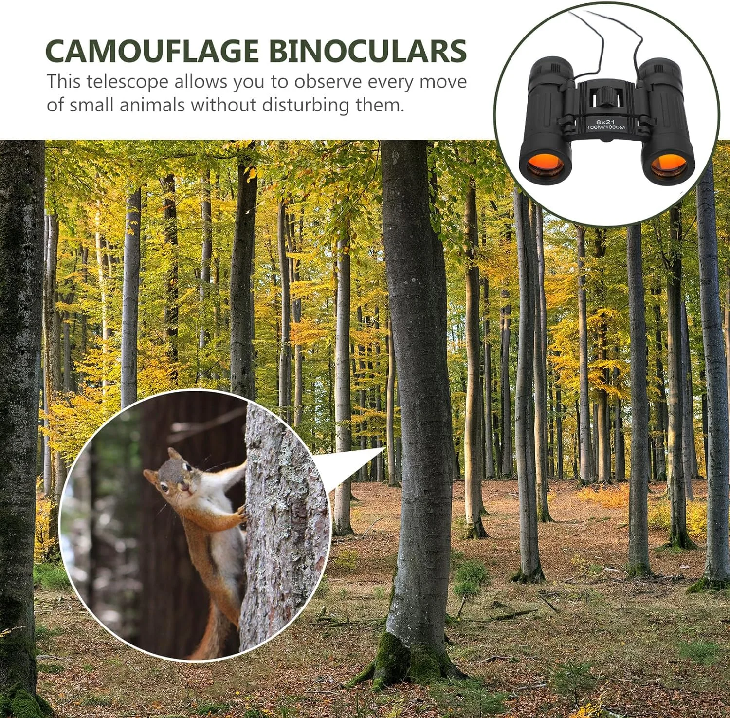 دوربین شکاری جمع و جور و سبک وزن برای تئاتر و استفاده در فضای باز، طراحی تاشو چند منظوره با فوکوس آسان برای تماشای پرندگان، پیاده روی، کنسرت ها و ماجراجویی های مسافرتی