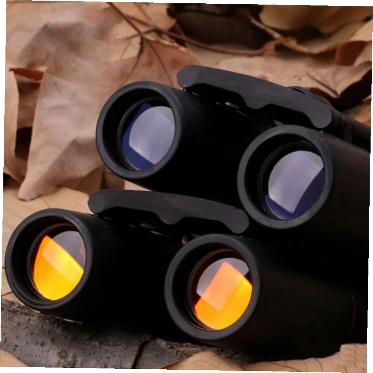 دوربین شکاری مینی قابل حمل تلسکوپی دید در شب برای استفاده در فضای باز، آزمایش علمی پسرانه با لنزهای نوری، میدان دید گسترده، تاشو و طراحی مشکی آبی