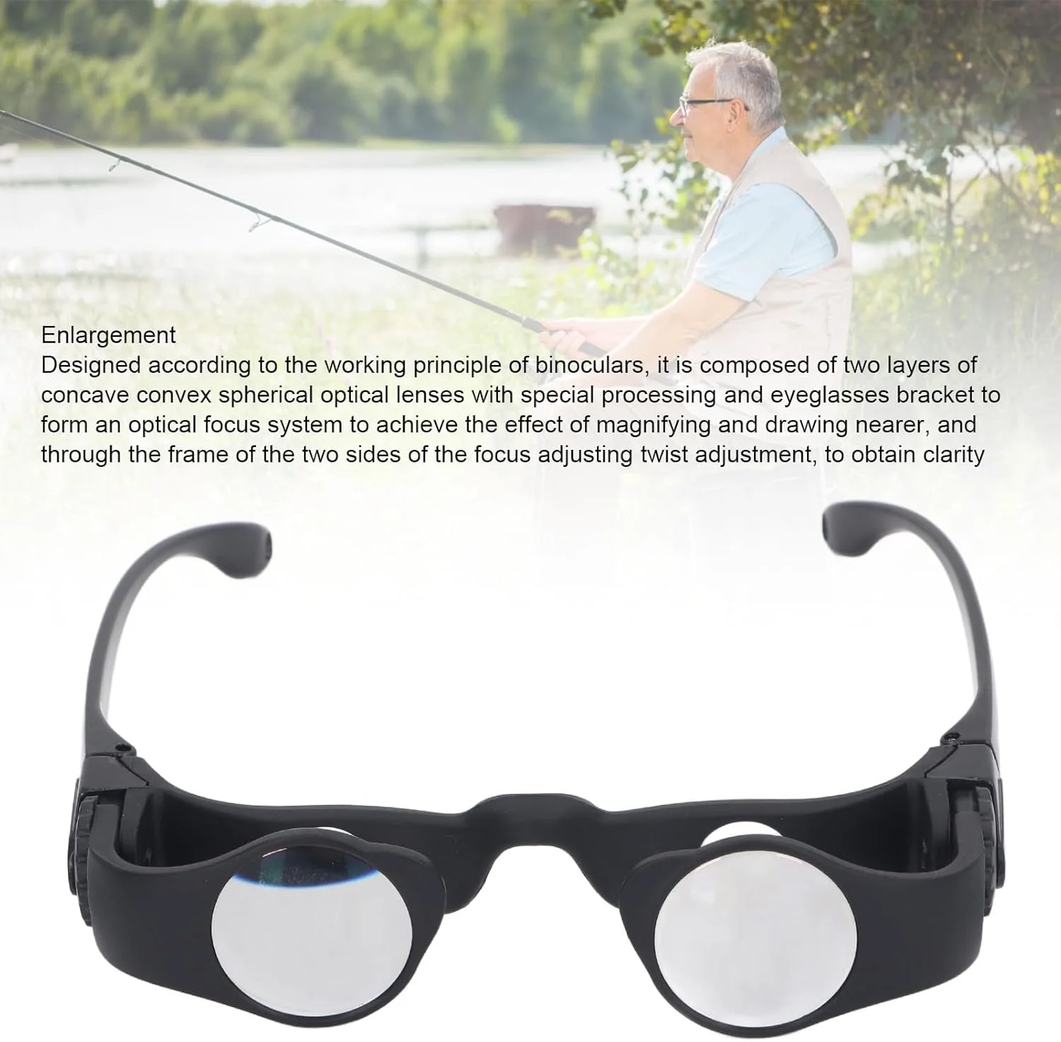 دوربین دوچشمی 8X Sanpyl، دوربین شکاری دستی آزاد، دوربین ماهیگیری قابل حمل برای تماشای پرندگان، کنسرت های ورزشی، تئاتر