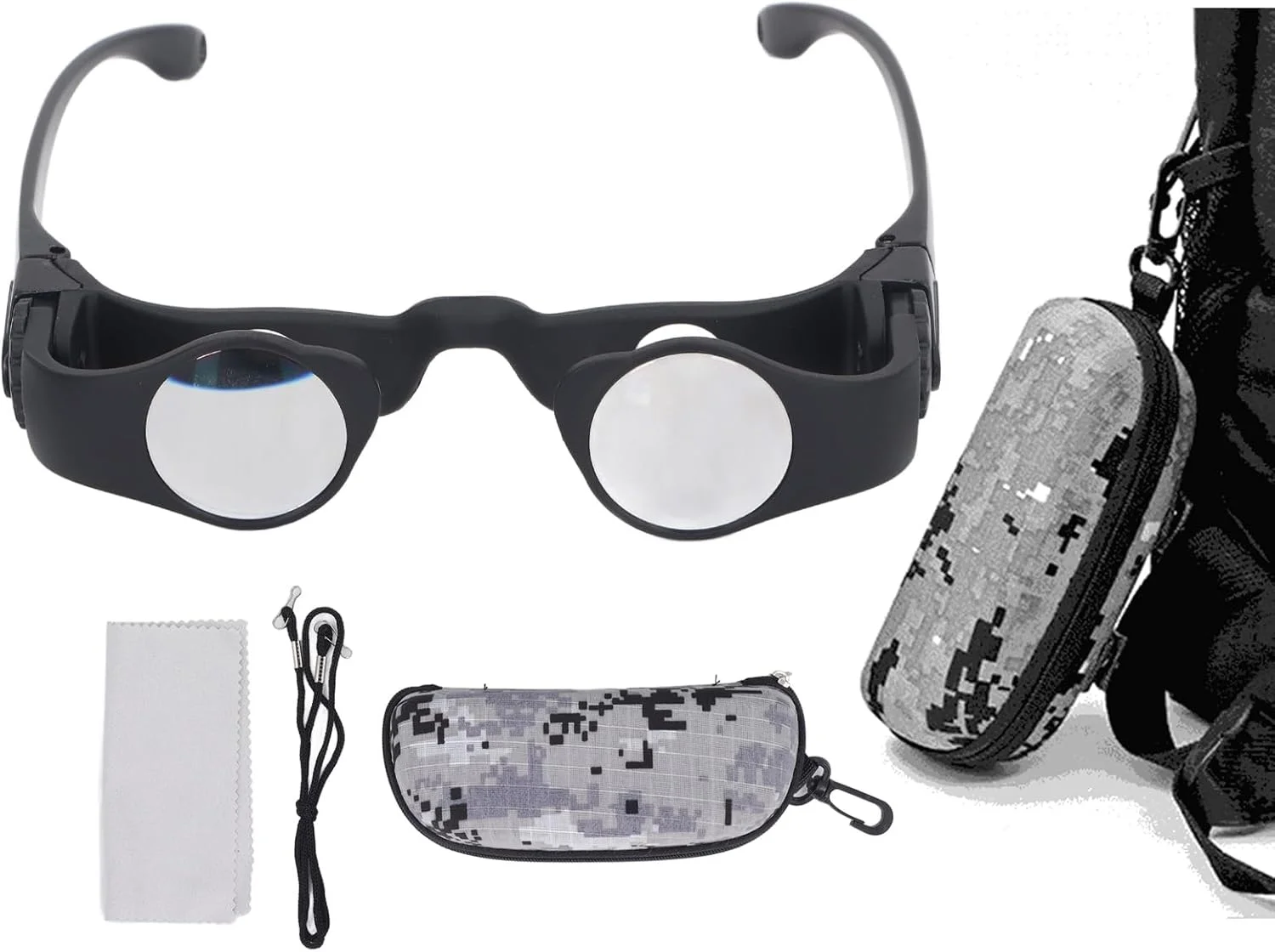 دوربین دوچشمی 8X Sanpyl، دوربین شکاری دستی آزاد، دوربین ماهیگیری قابل حمل برای تماشای پرندگان، کنسرت های ورزشی، تئاتر