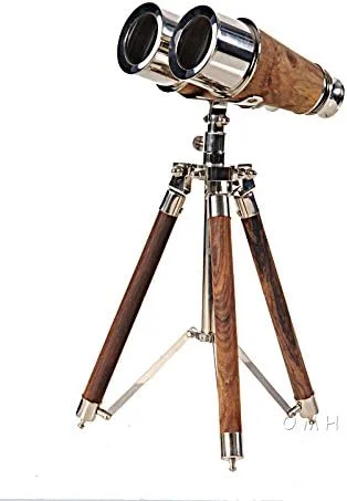 دوربین دوچشمی دریایی برنجی با کیفیت روی پایه