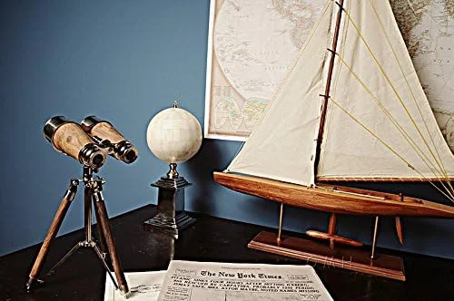 دوربین دوچشمی دریایی برنجی با کیفیت روی پایه