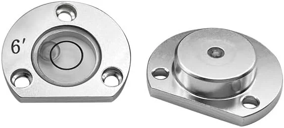 2 عدد حباب دقیق دایره ای برای TS11، حباب تراز ابزار دقیق، اندازه 31.5x9 میلی متر