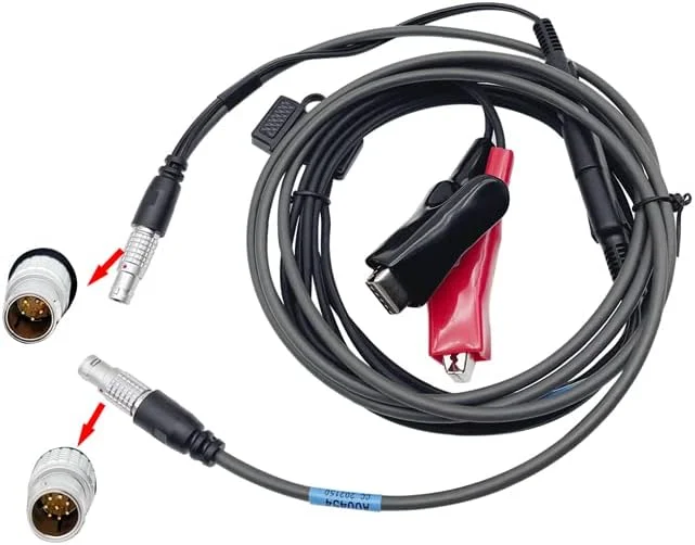 کابل برق خارجی با گیره های سوسماری برای سیستم موقعیت یابی جهانی (GPS) برای نقشه برداری A00454 + A0040 کابل برق خارجی با گیره های سوسماری برای سیستم موقعیت یابی جهانی (GPS) برای نقشه برداری A00454 + A0040