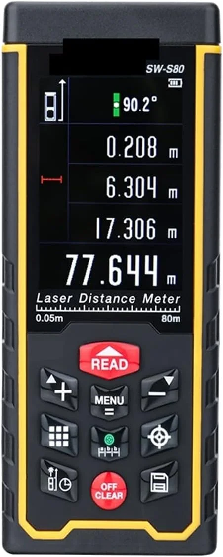فاصله سنج دیجیتال ZAIED مدل S80، متر دیجیتال USB قابل حمل با صفحه نمایش رنگی، فاصله یاب دقیق فاصله سنج دیجیتال ZAIED مدل S80، متر دیجیتال USB قابل حمل با صفحه نمایش رنگی، فاصله یاب دقیق