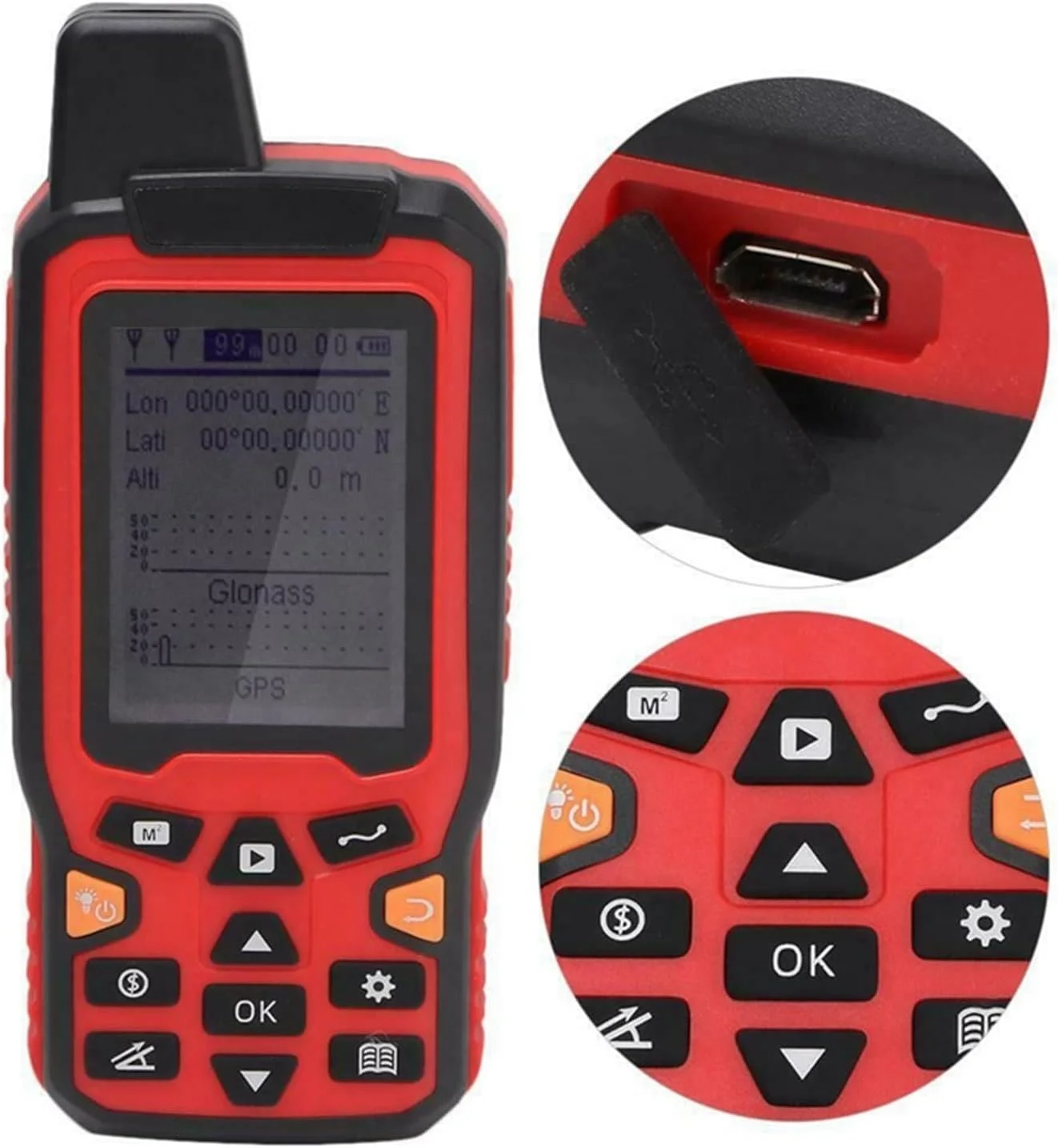 دستگاه اندازه گیری مسافت ZAIED مدل ZL-180، ابزار دستی اندازه گیری مساحت زمین با دقت بالا