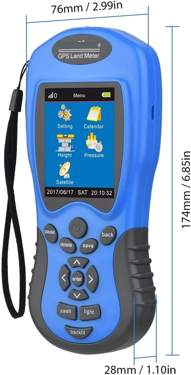 متر لیزری فاصله یاب NF-198/NF-188، دستگاه اندازه گیری زمین با جی پی اس، ال سی دی دیجیتال دستی، طول مساحت زمین کشاورزی، ارتفاع، دستگاه اندازه گیری فشار، حالت وسیله نقلیه، دقت بالا
