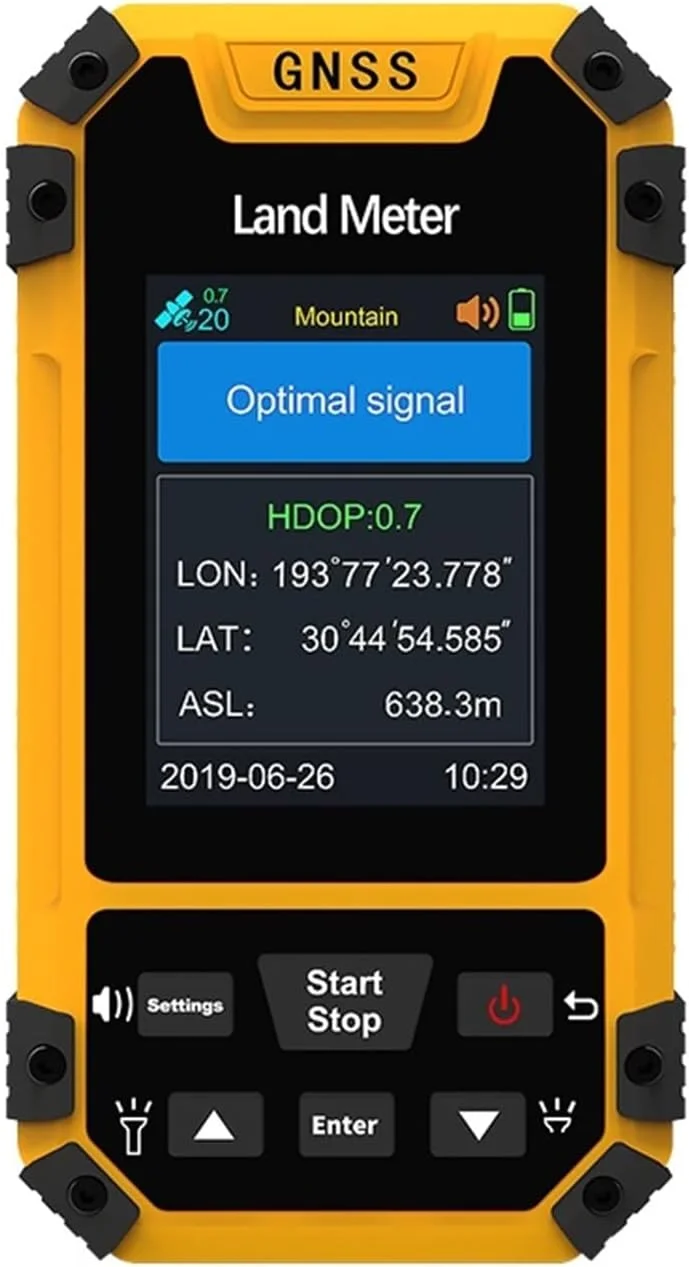 دستگاه مساحی زمین TISTIK مدل S4 با صفحه نمایش رنگی، گیرنده GNSS حرفه ای، اندازه گیری مساحت دقیق