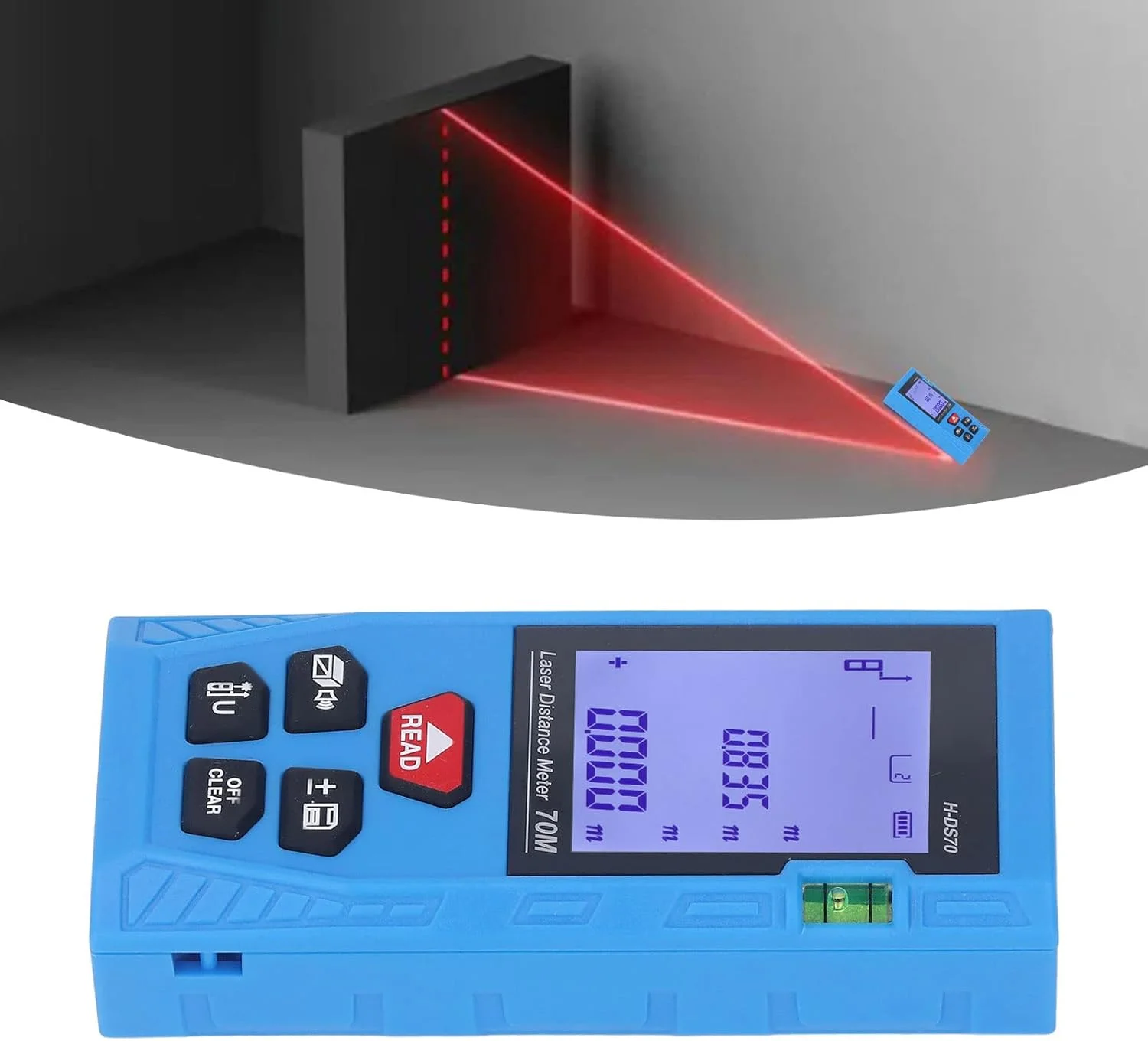 فاصله سنج TISTIK، فاصله سنج با بدنه ABS، پایدار و دستی با جبران نوری پیشرفته برای ساخت و ساز