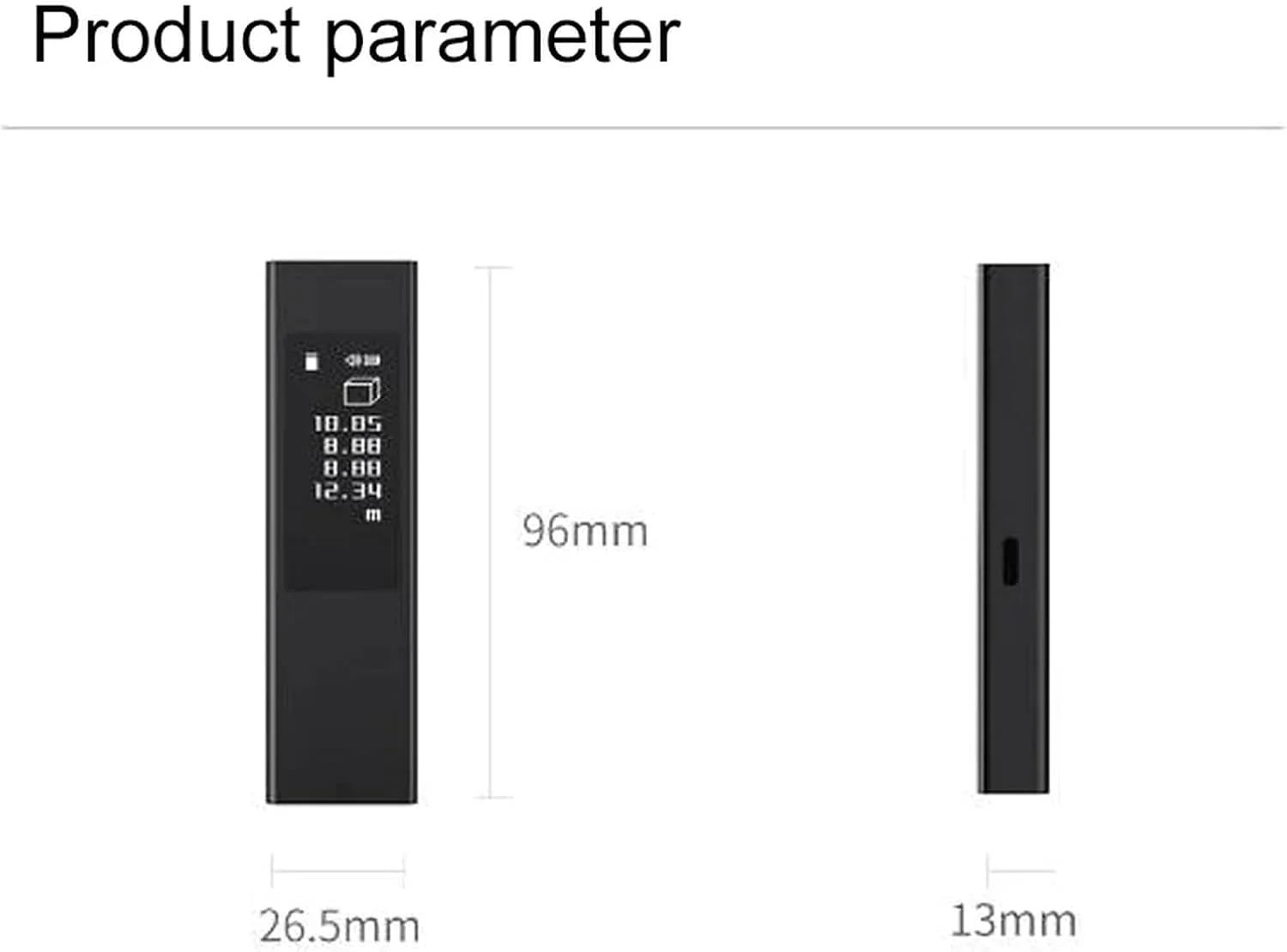 متر لیزری 40 متری، ابزار اندازه گیری لیزری دیجیتال دستی LS5، شارژ فلش USB، صفحه لمسی، فاصله یاب، اندازه گیری دقیق متر لیزری 40 متری، ابزار اندازه گیری لیزری دیجیتال دستی LS5، شارژ فلش USB، صفحه لمسی، فاصله یاب، اندازه گیری دقیق