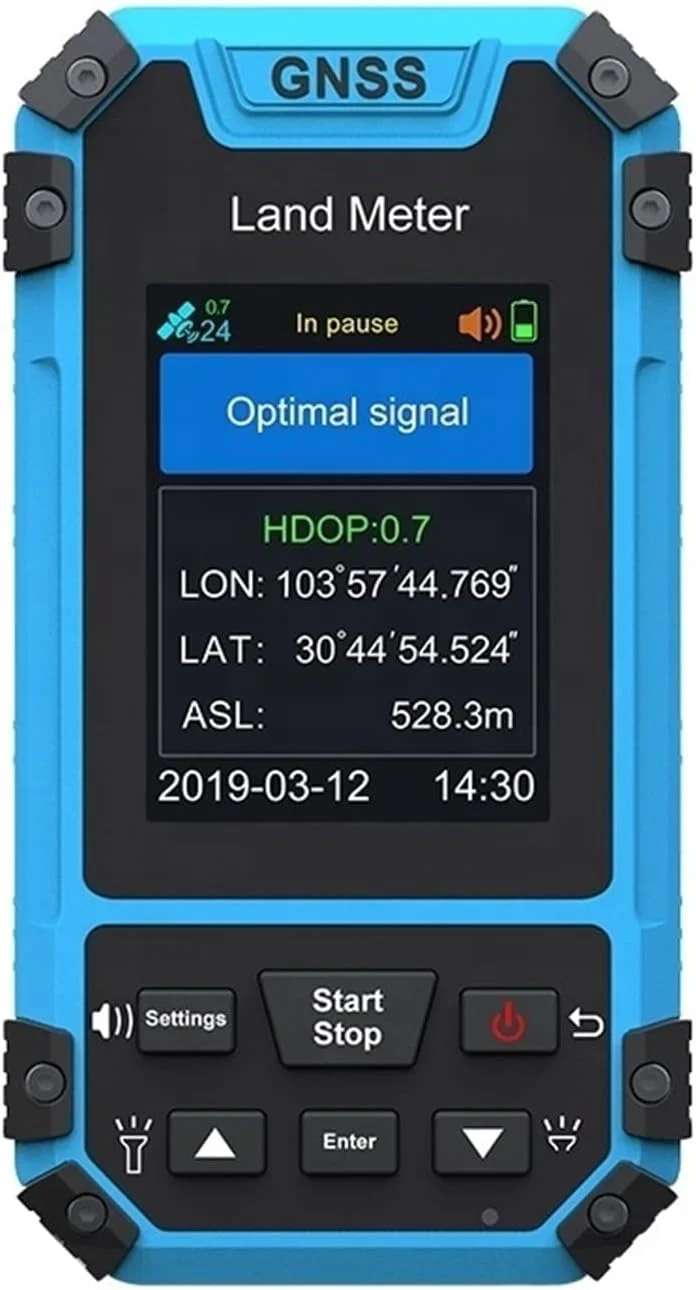 دستگاه اندازه گیری فاصله S3، تجهیزات نقشه برداری، متر زمینی، ابزار اندازه گیری زمین کشاورزی با صفحه نمایش رنگی، ابزار اندازه گیری زمین با دقت بالا
