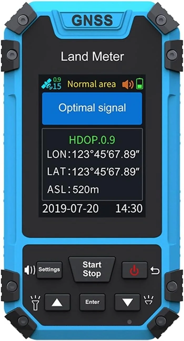 دستگاه اندازه گیری فاصله S3، تجهیزات نقشه برداری، متر زمینی، ابزار اندازه گیری زمین کشاورزی با صفحه نمایش رنگی، ابزار اندازه گیری زمین با دقت بالا