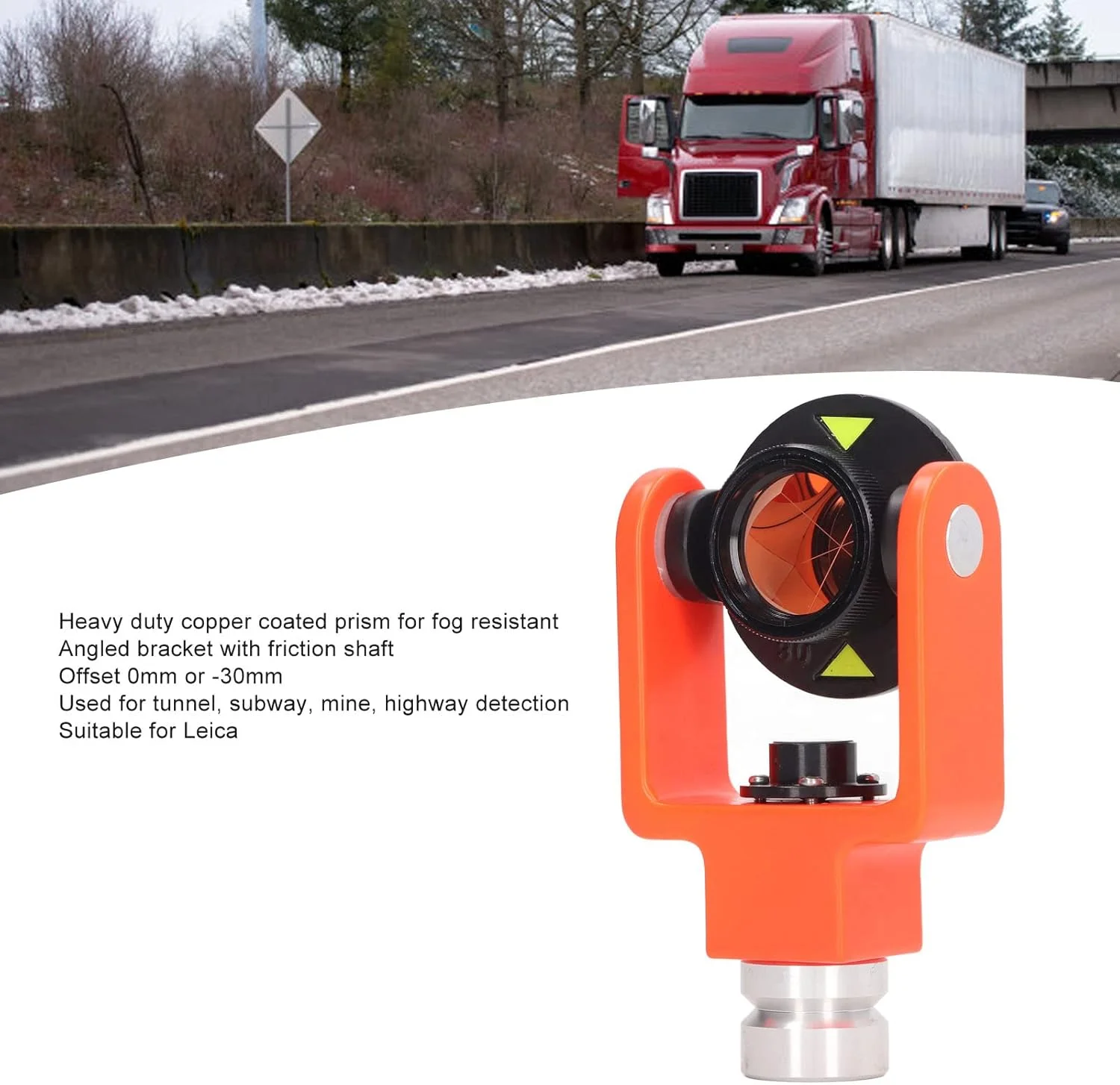 مجموعه مینی منشور، بازتابنده مینی منشور روکش مس سنگین برای توتال استیشن با براکت قلاب S برای نقشه برداری مهندسی