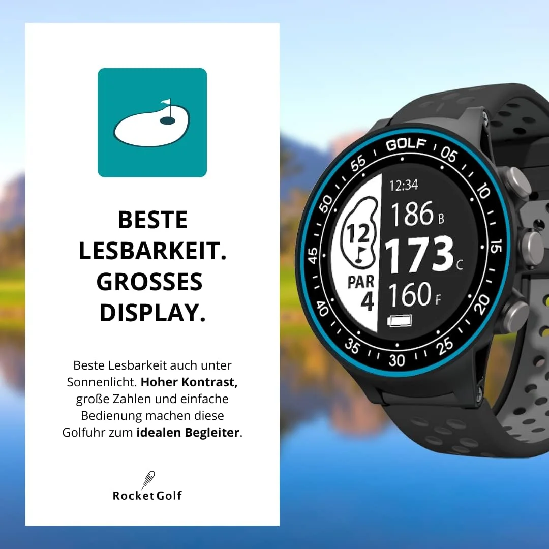 ساعت گلف Par.4 GPS با قابلیت مسافت یاب، دارای اطلاعات بیش از 38000 زمین گلف، محاسبه فاصله تا موانع، گام شمار و بروزرسانی رایگان ساعت گلف Par.4 GPS با قابلیت مسافت یاب، دارای اطلاعات بیش از 38000 زمین گلف، محاسبه فاصله تا موانع، گام شمار و بروزرسانی رایگان