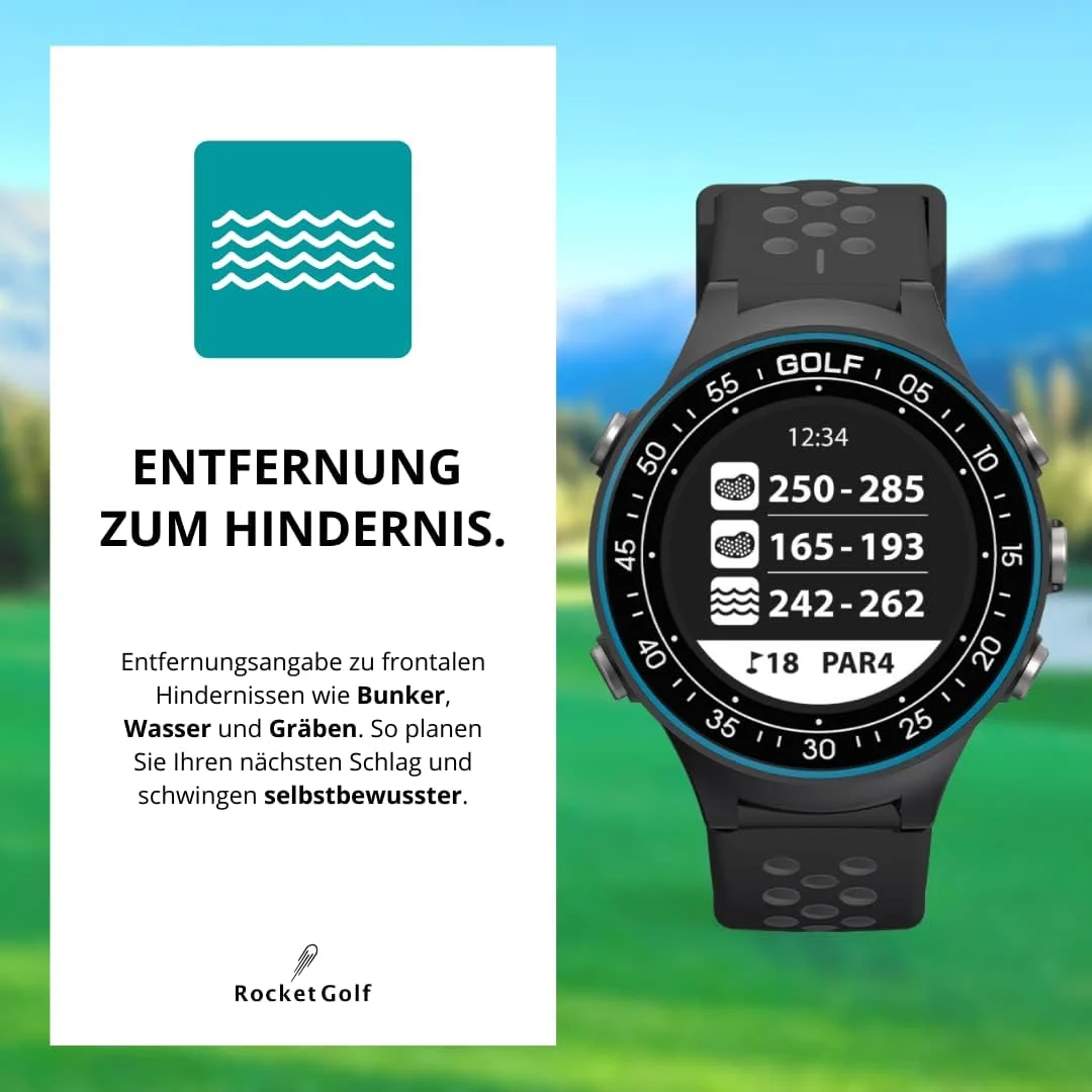 ساعت گلف Par.4 GPS با قابلیت مسافت یاب، دارای اطلاعات بیش از 38000 زمین گلف، محاسبه فاصله تا موانع، گام شمار و بروزرسانی رایگان ساعت گلف Par.4 GPS با قابلیت مسافت یاب، دارای اطلاعات بیش از 38000 زمین گلف، محاسبه فاصله تا موانع، گام شمار و بروزرسانی رایگان