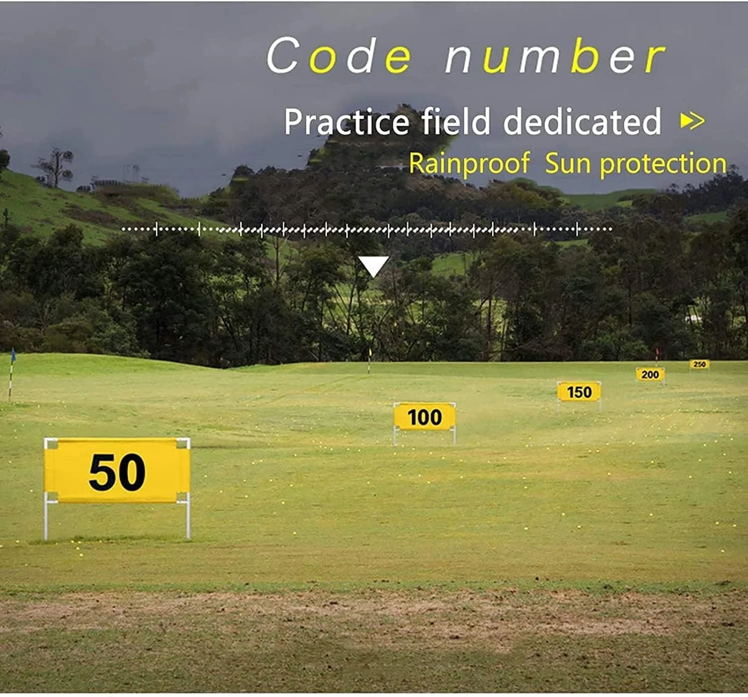 نشانگر فاصله زمین گلف، تابلوی دیجیتال لوله فولادی 50-200، تجهیزات زمین تمرین، اندازه گیری فاصله ضربه، برای زمین تمرین و حیاط خلوت نشانگر فاصله زمین گلف، تابلوی دیجیتال لوله فولادی 50-200، تجهیزات زمین تمرین، اندازه گیری فاصله ضربه، برای زمین تمرین و حیاط خلوت