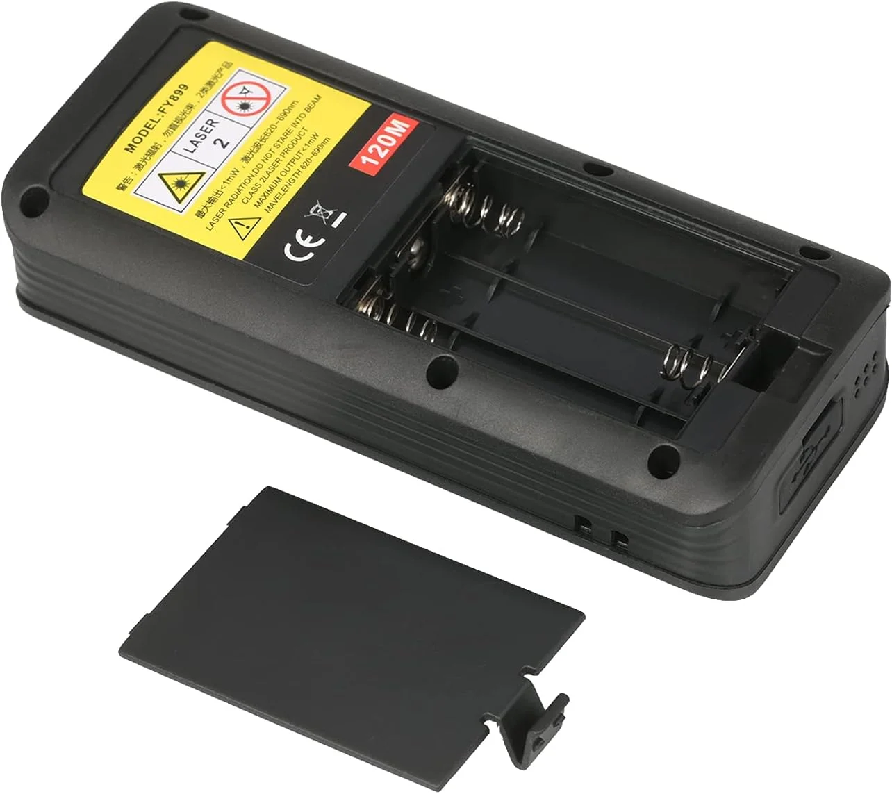 متر فاصله یاب دستی 120 متری دیجیتال لیزری الکترونیکی، دستگاه اندازه گیری مساحت/حجم/فیثاغورث با قابلیت ذخیره سازی 99 گروه داده