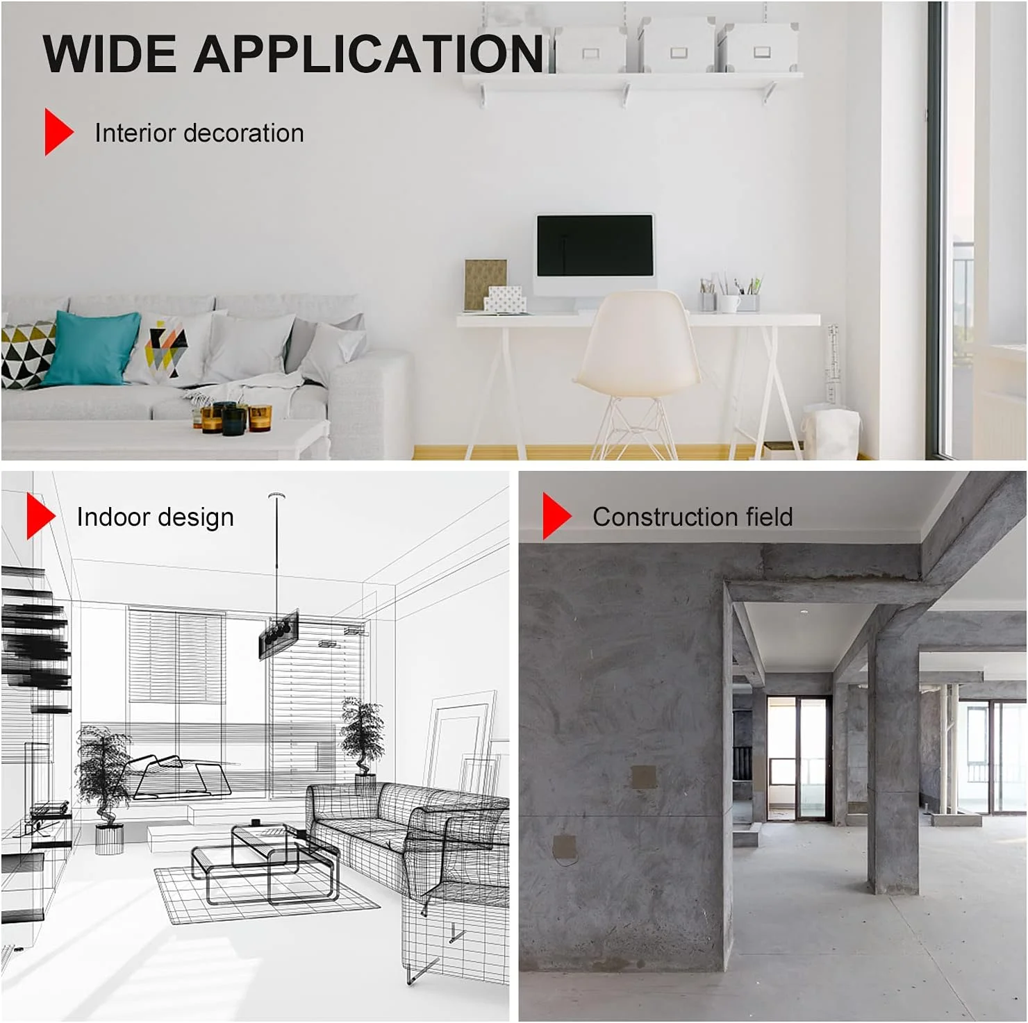 متر فاصله یاب دستی 120 متری دیجیتال لیزری الکترونیکی، دستگاه اندازه گیری مساحت/حجم/فیثاغورث با قابلیت ذخیره سازی 99 گروه داده