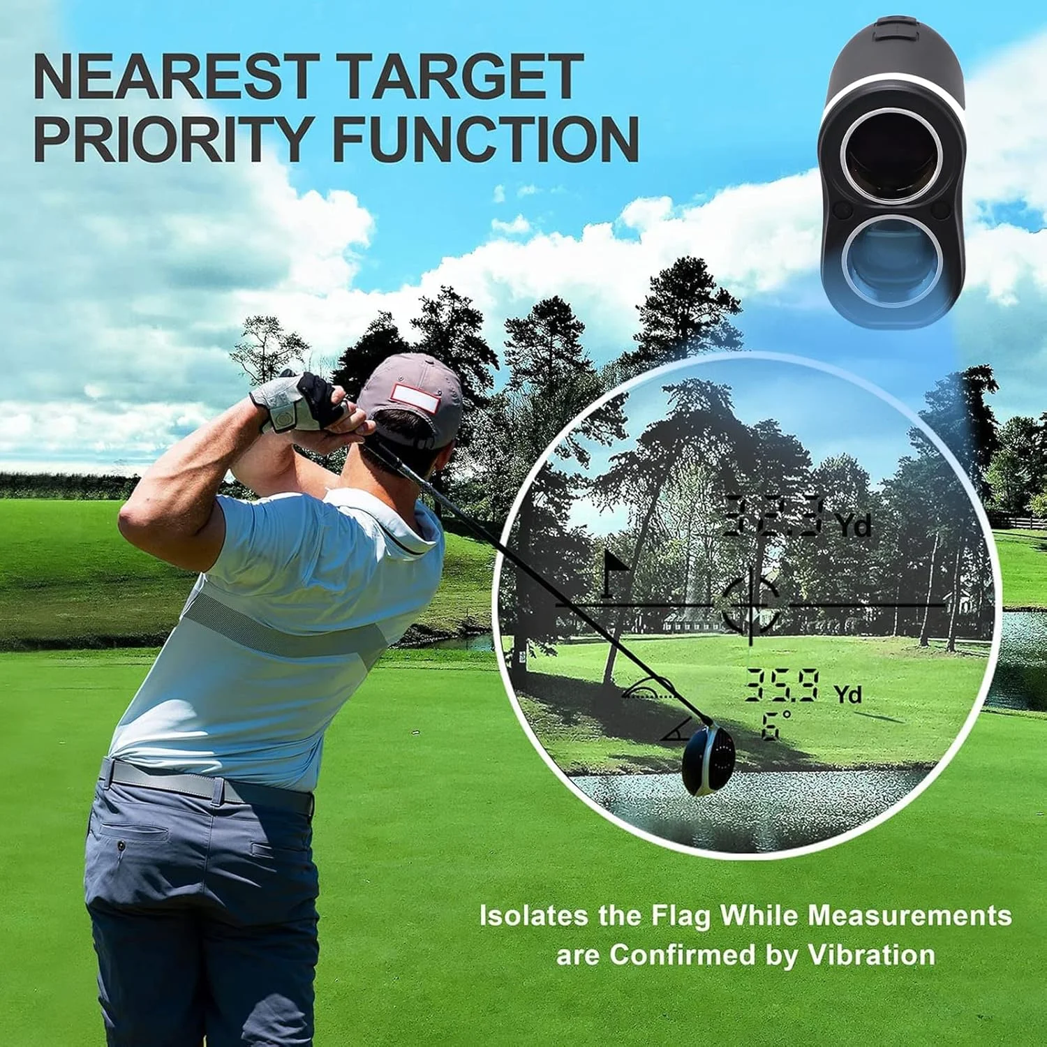 فاصله یاب شارژی، محاسبه شیب، سبک وزن، کاربری آسان، فاصله یاب USB با دقت بالا، سفید با کیف نگهداری برای مهندسی برق