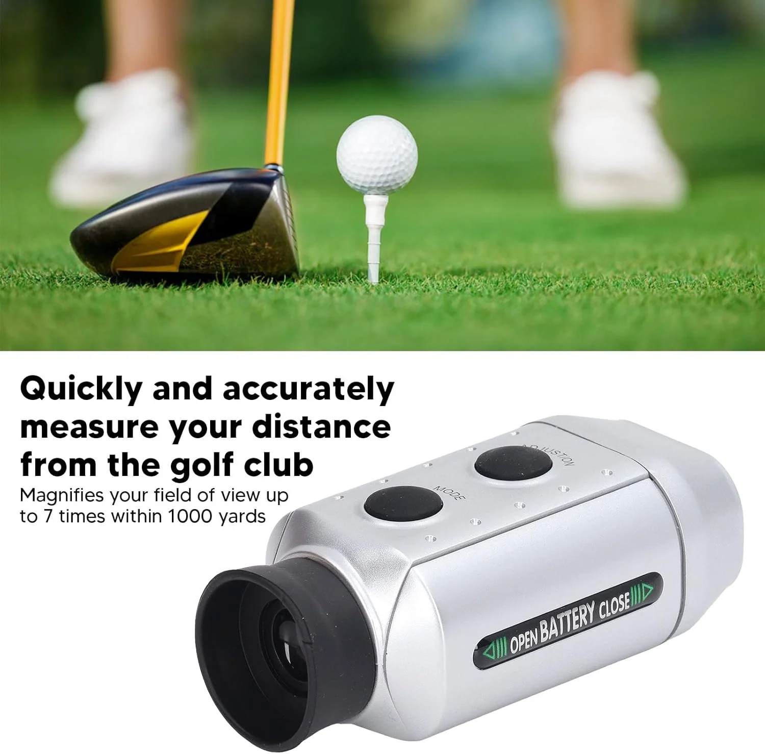 فاصله یاب با باتری، بزرگنمایی 7 برابر، اندازه گیری دقیق فاصله با اپتیک ضد انعکاس فاصله یاب با باتری، بزرگنمایی 7 برابر، اندازه گیری دقیق فاصله با اپتیک ضد انعکاس