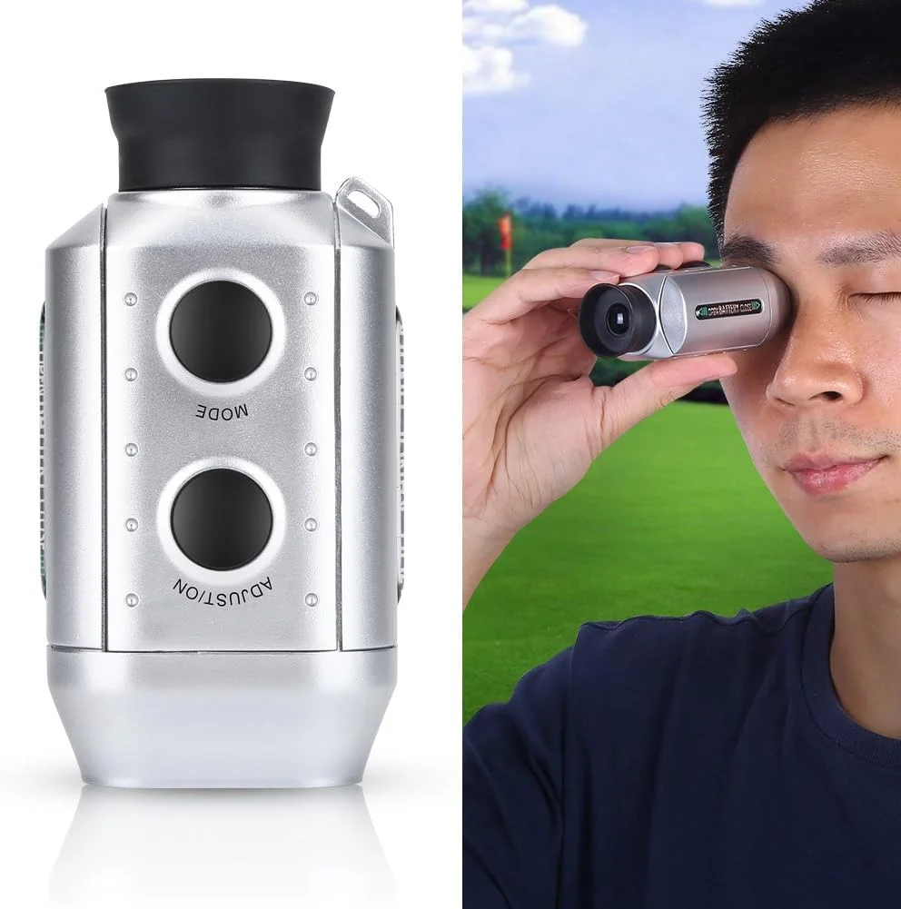 فاصله یاب نقره ای دستی با بزرگنمایی 7 برابر به همراه کیف نگهداری برای اندازه گیری فاصله فاصله یاب نقره ای دستی با بزرگنمایی 7 برابر به همراه کیف نگهداری برای اندازه گیری فاصله