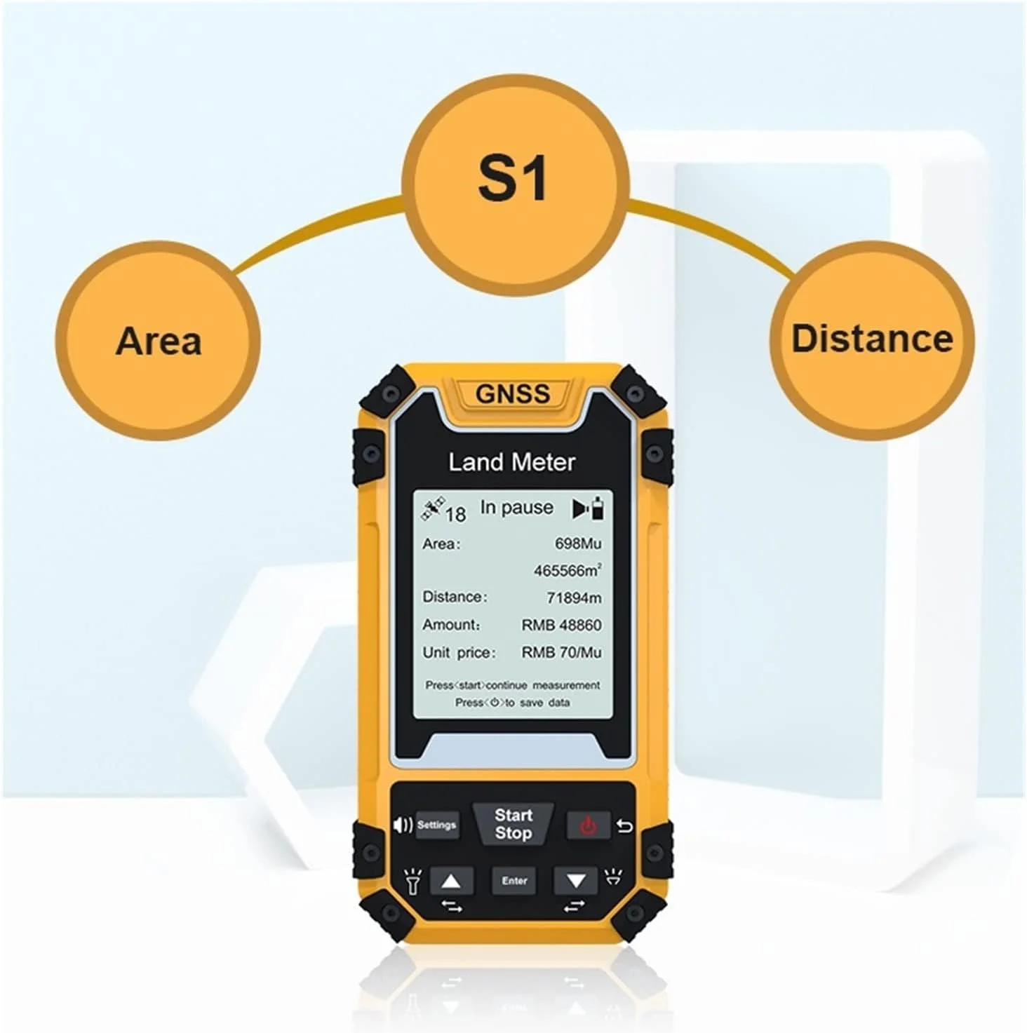 متر فاصله یاب S1 قابل حمل با سیستم های موقعیت یابی جی پی اس، گلوناس، SBAS و BeiDou، ابزار نقشه برداری زمین با صفحه نمایش 2.4 اینچی، دقت بالا متر فاصله یاب S1 قابل حمل با سیستم های موقعیت یابی جی پی اس، گلوناس، SBAS و BeiDou، ابزار نقشه برداری زمین با صفحه نمایش 2.4 اینچی، دقت بالا