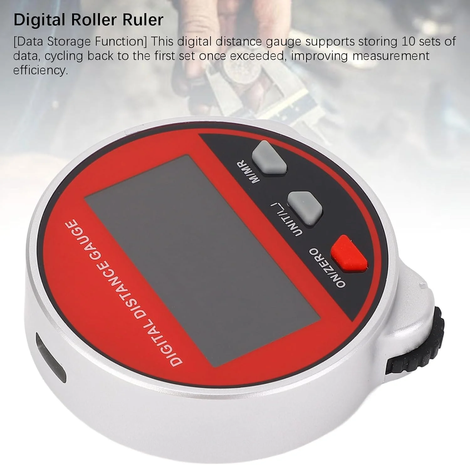 فاصله یاب چرخشی، محدوده 0 تا 199.999 متر، متر دیجیتال LCD شفاف