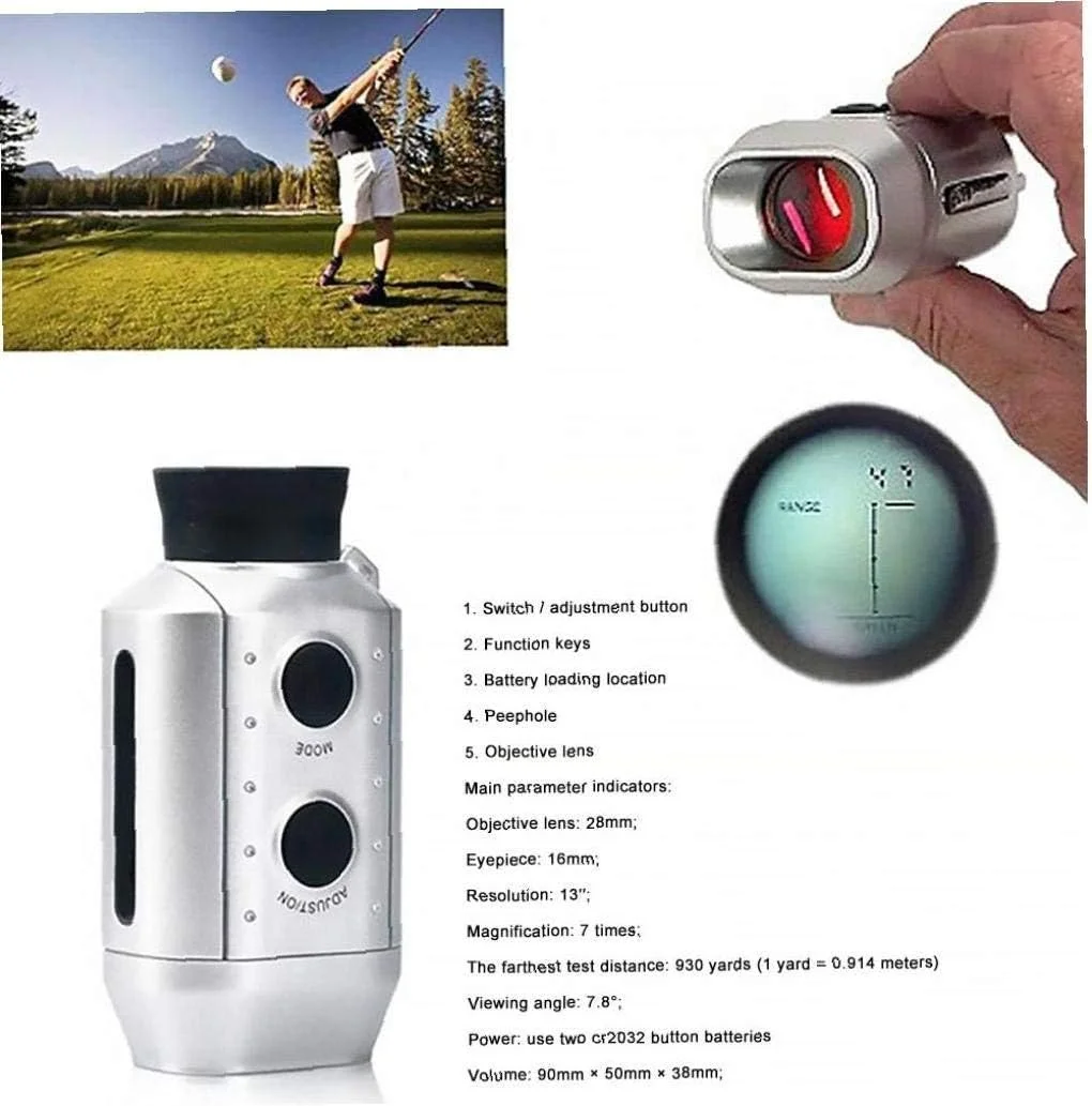 فاصله یاب گلف PaRfco، تلسکوپ شکار، مسافت یاب، ابزار اندازه گیری زاویه، مسافت یاب دیجیتال تک چشمی