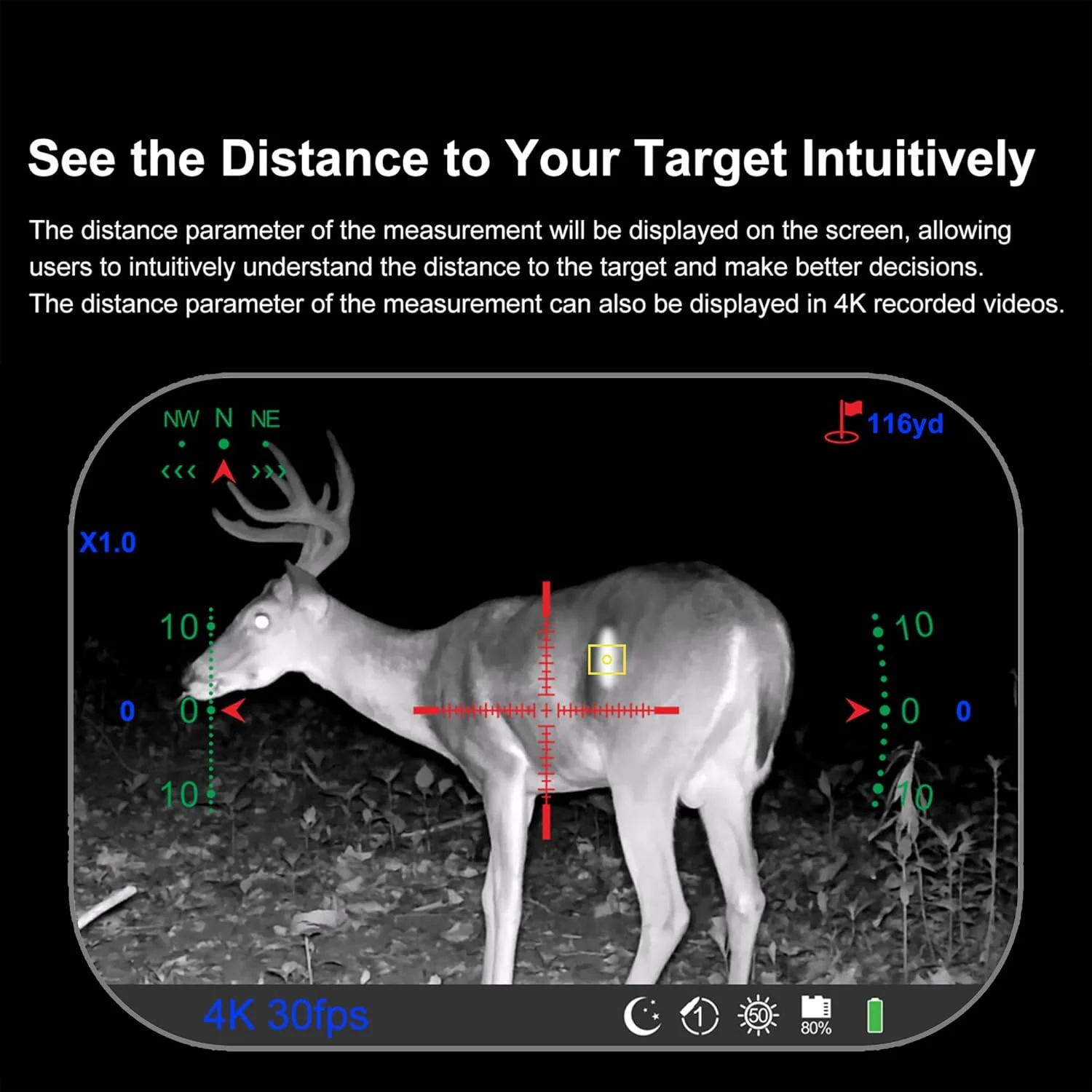 فاصله یاب یکپارچه oneleaf.ai مدل RF1000Side برای Commander NV400