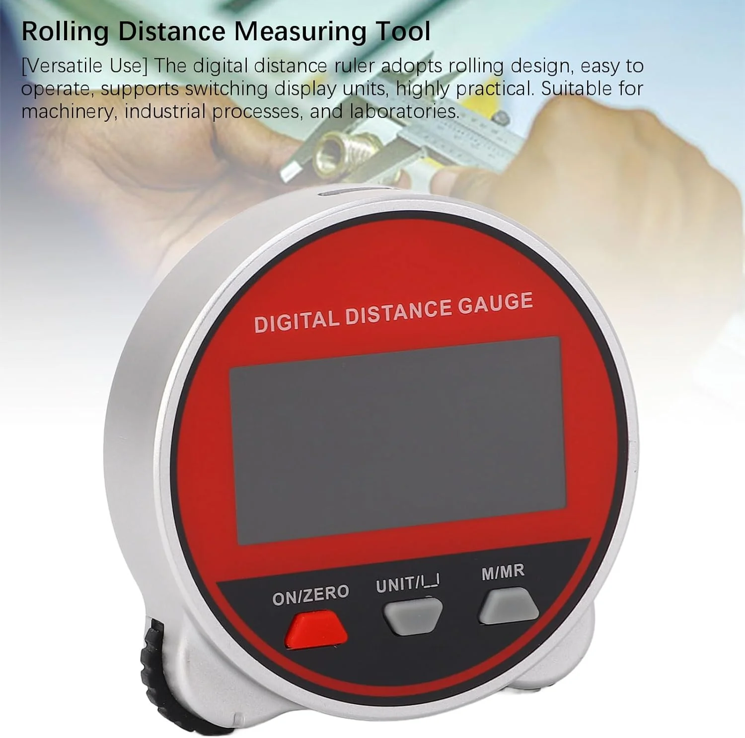 فاصله یاب چرخشی، محدوده 0 تا 199.999 متر، متر دیجیتال LCD شفاف